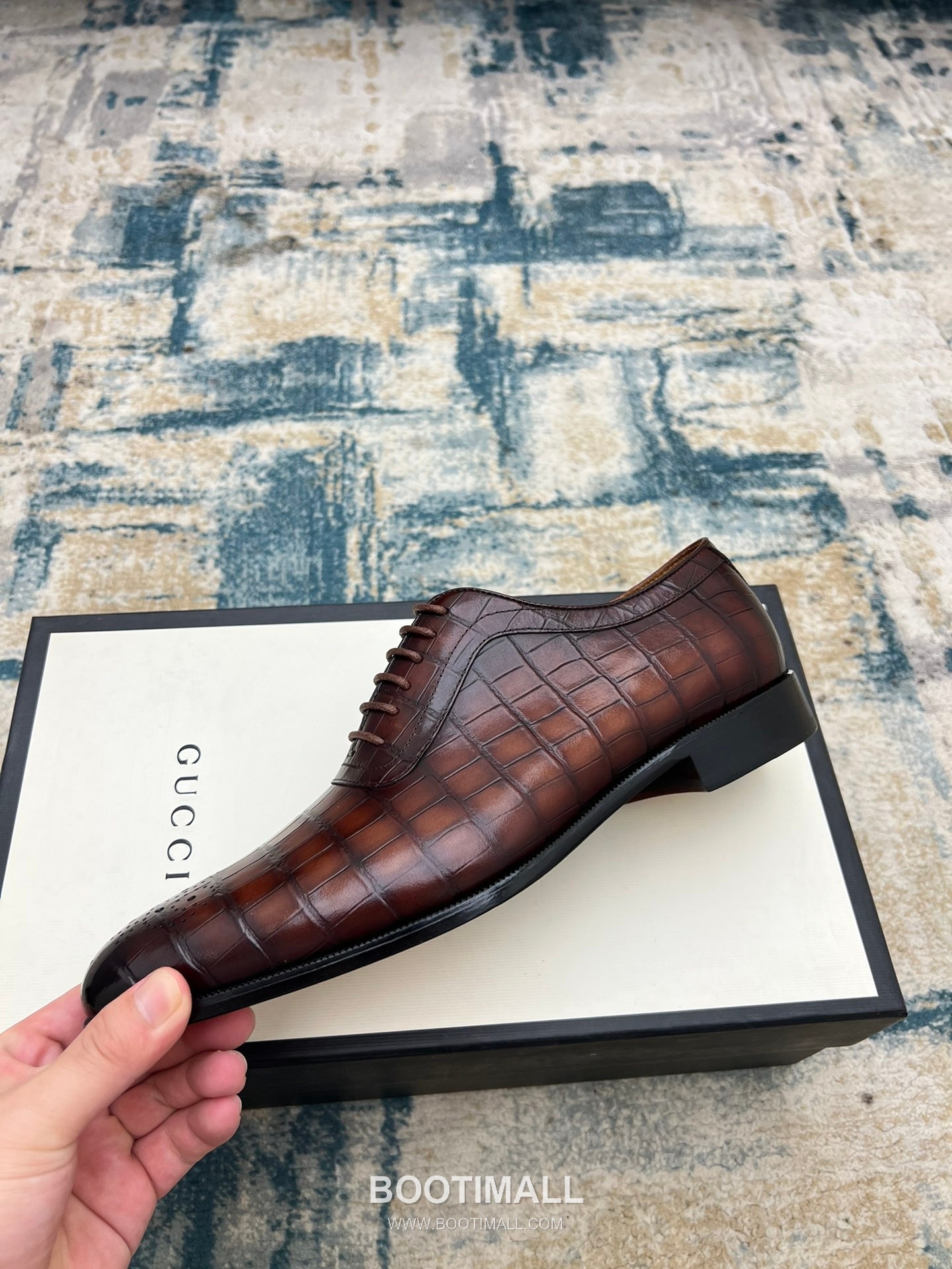 Gucci Hand-Polished Calfskin Derby Calfskin Leather Black Dress Shoes 구찌 핸드폴리시드 카프스킨 더비 카프스킨 레더 블랙 드레스 슈즈 3