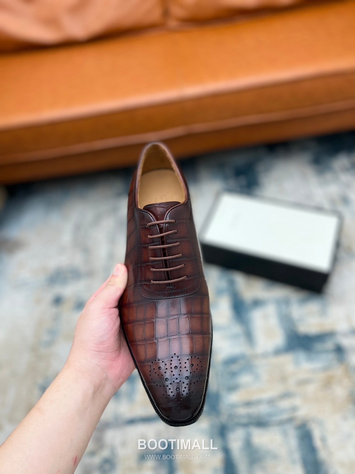 Gucci Hand-Polished Calfskin Derby Calfskin Leather Black Dress Shoes 구찌 핸드폴리시드 카프스킨 더비 카프스킨 레더 블랙 드레스 슈즈 7