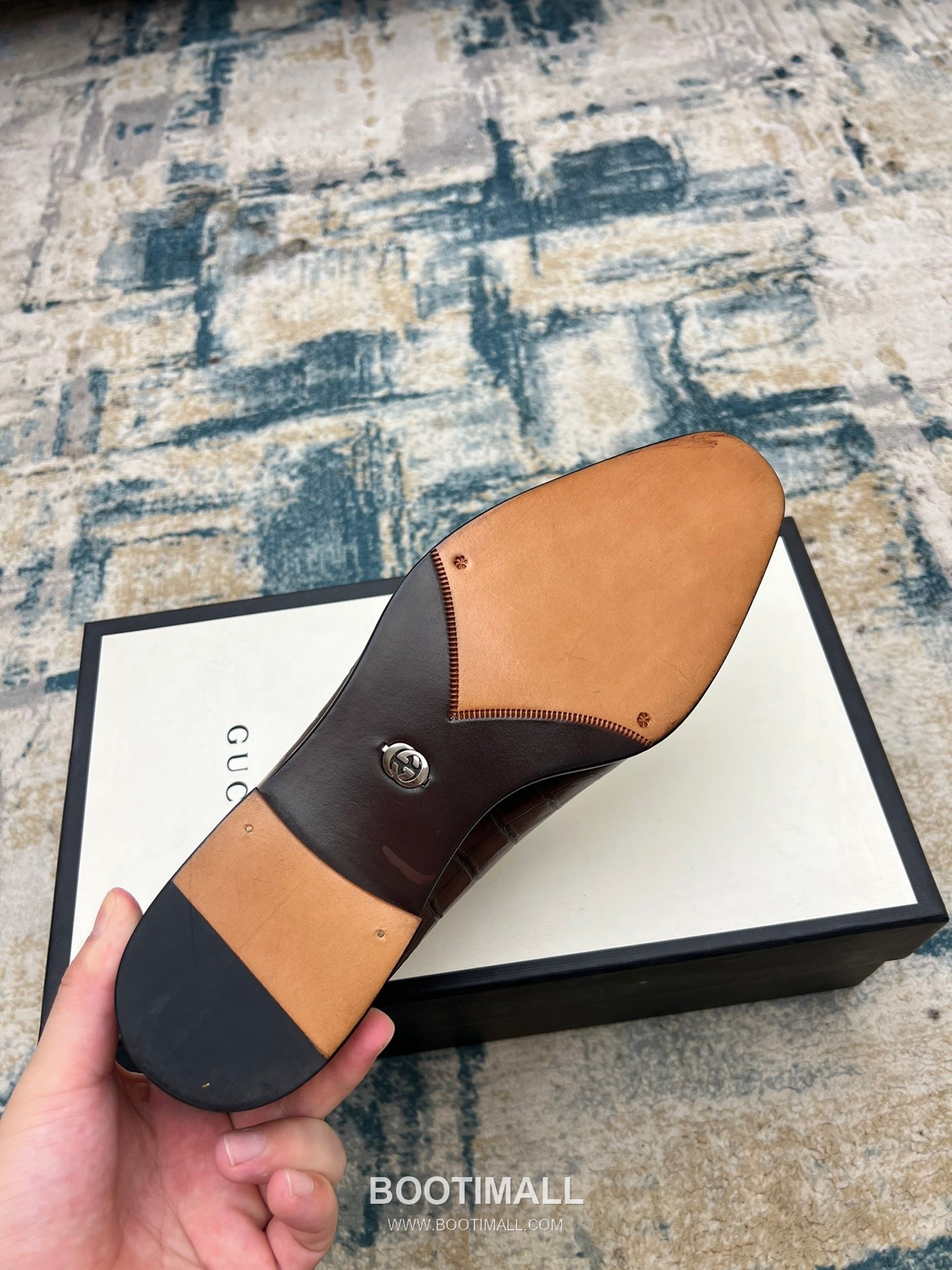 Gucci Hand-Polished Calfskin Derby Calfskin Leather Black Dress Shoes 구찌 핸드폴리시드 카프스킨 더비 카프스킨 레더 블랙 드레스 슈즈 8