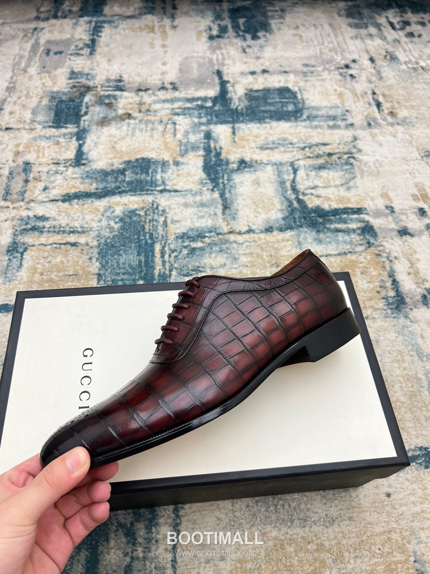 Gucci Hand-Polished Calfskin Derby Calfskin Leather Black Dress Shoes 구찌 핸드폴리시드 카프스킨 더비 카프스킨 레더 블랙 드레스 슈즈 3
