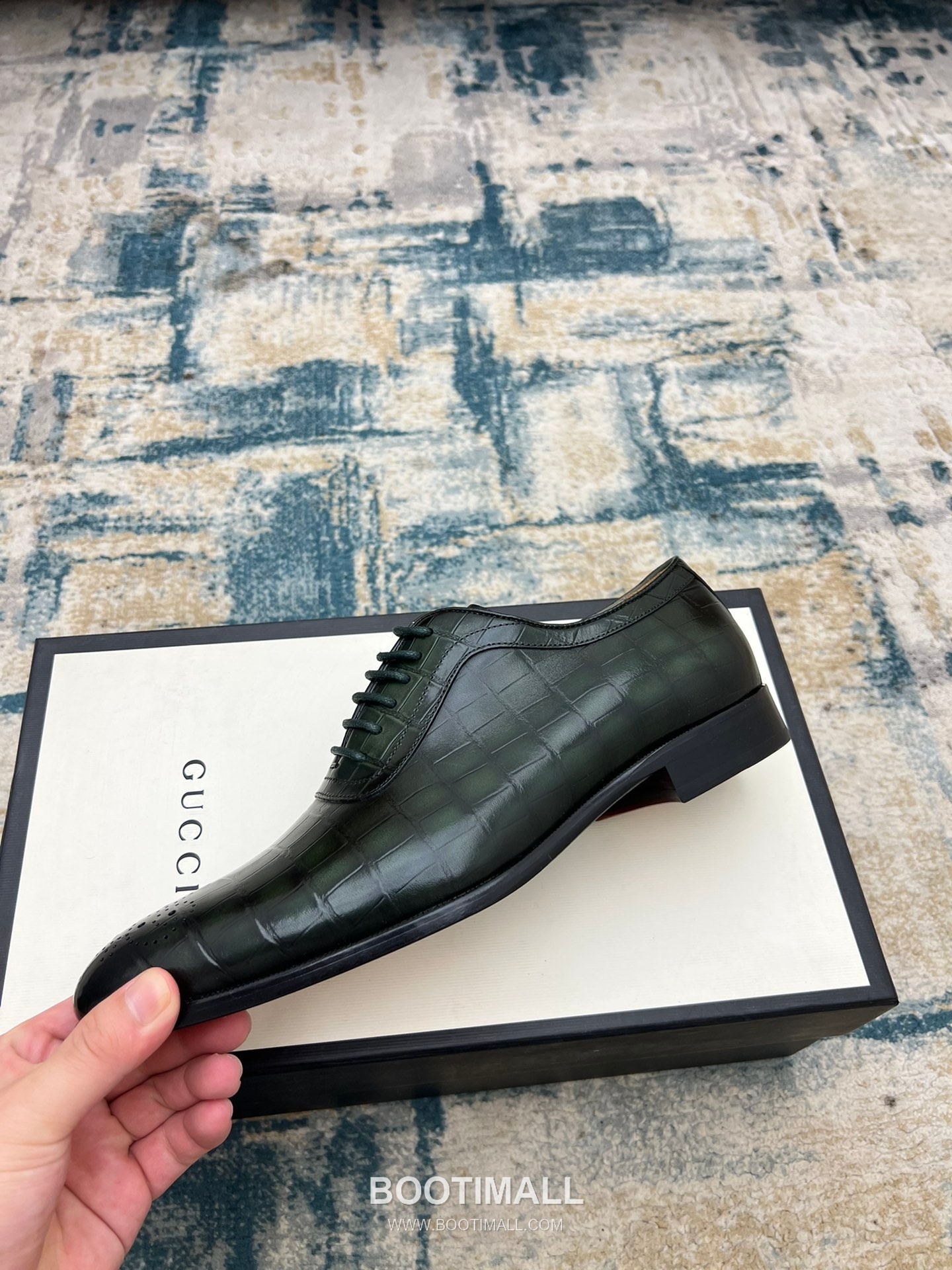 Gucci Hand-Polished Calfskin Derby Calfskin Leather Black Dress Shoes 구찌 핸드폴리시드 카프스킨 더비 카프스킨 레더 블랙 드레스 슈즈 3