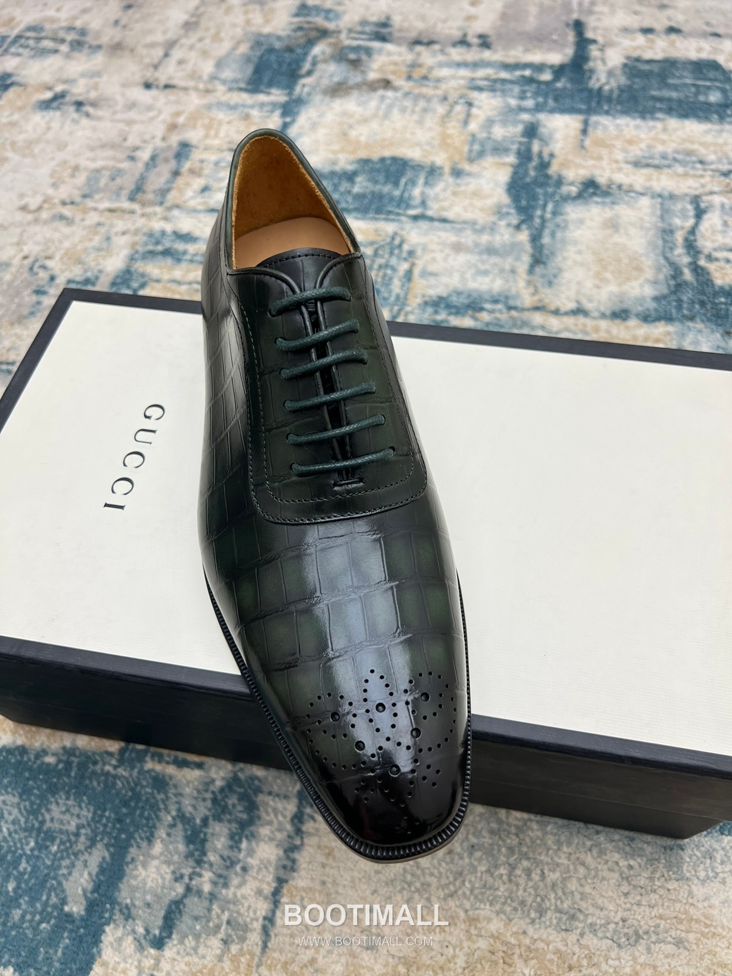 Gucci Hand-Polished Calfskin Derby Calfskin Leather Black Dress Shoes 구찌 핸드폴리시드 카프스킨 더비 카프스킨 레더 블랙 드레스 슈즈 4