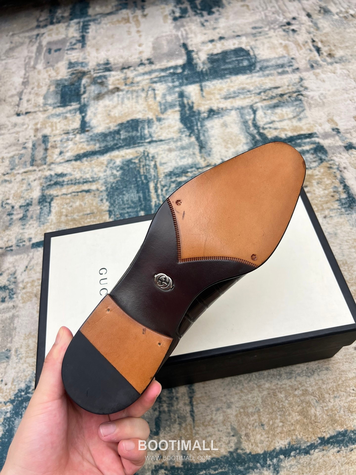 Gucci Hand-Polished Calfskin Derby Calfskin Leather Black Dress Shoes 구찌 핸드폴리시드 카프스킨 더비 카프스킨 레더 블랙 드레스 슈즈 9