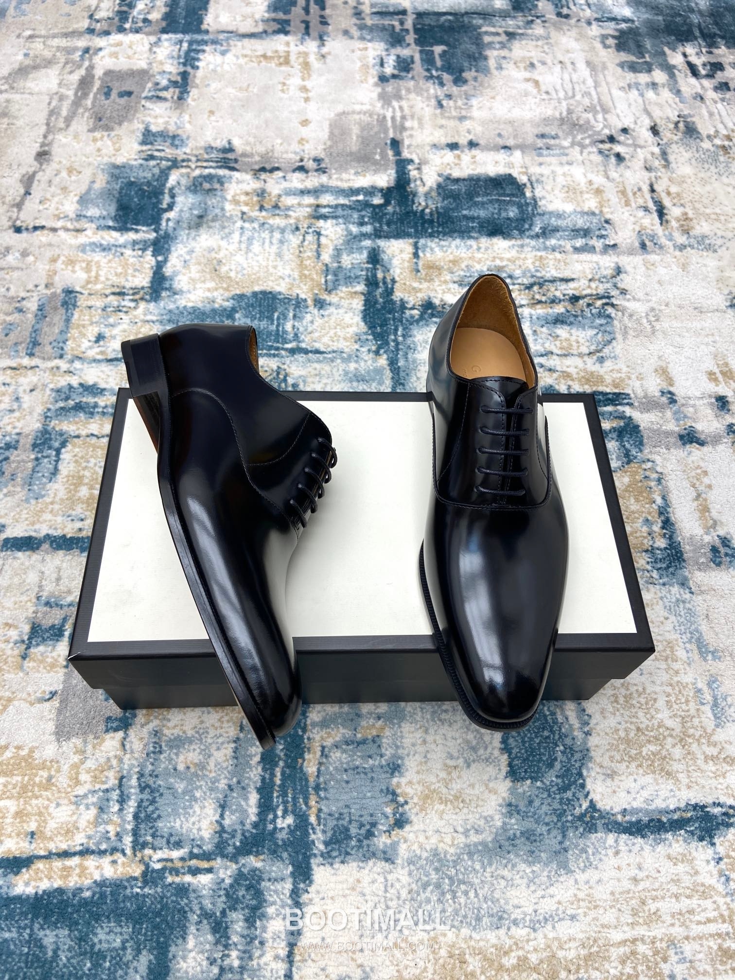 Gucci Classic Calfskin Derby Calfskin Leather Black Dress Shoes 구찌 클래식 카프스킨 더비 카프스킨 레더 블랙 드레스 슈즈 2
