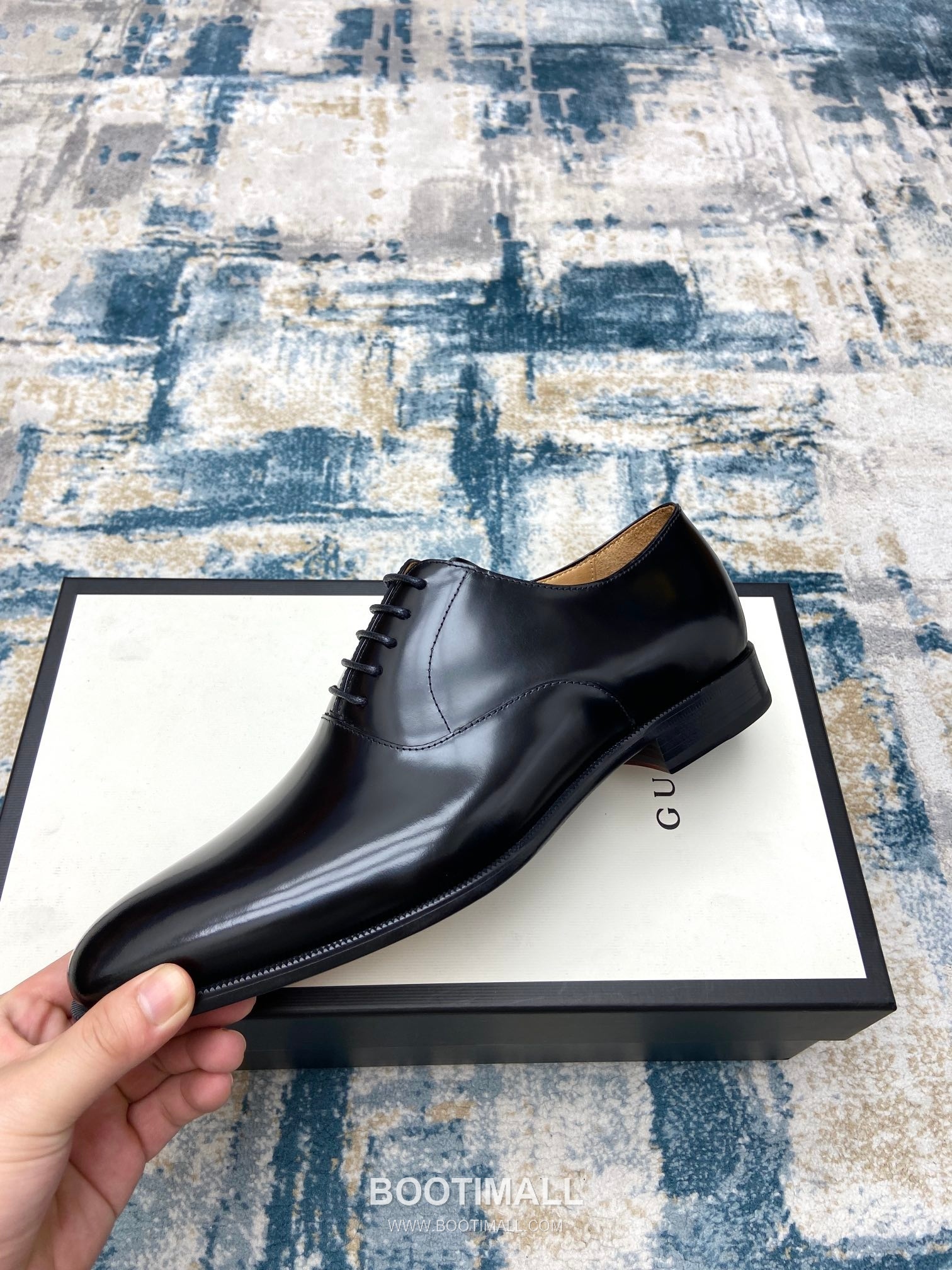 Gucci Classic Calfskin Derby Calfskin Leather Black Dress Shoes 구찌 클래식 카프스킨 더비 카프스킨 레더 블랙 드레스 슈즈 3