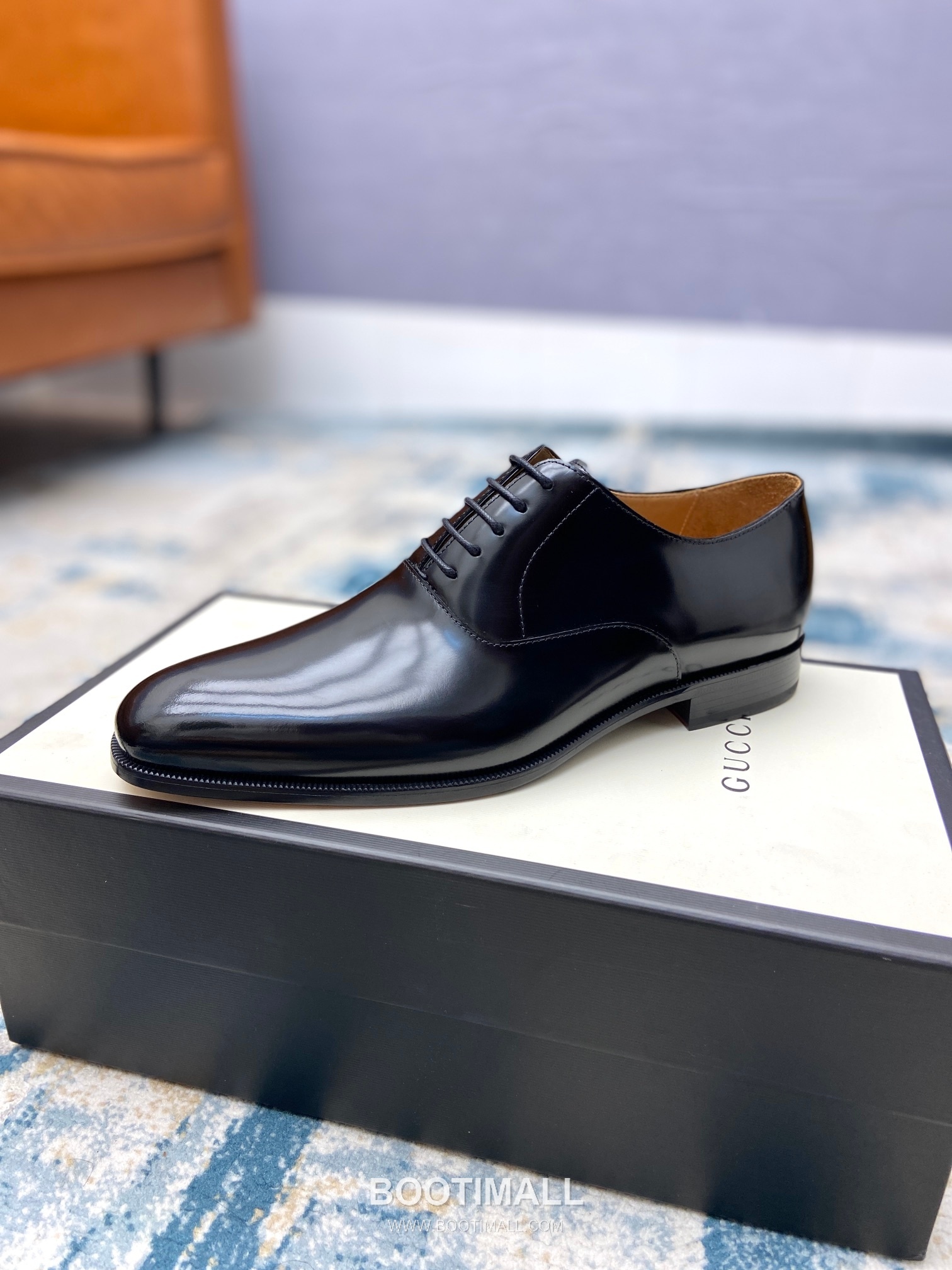 Gucci Classic Calfskin Derby Calfskin Leather Black Dress Shoes 구찌 클래식 카프스킨 더비 카프스킨 레더 블랙 드레스 슈즈 4