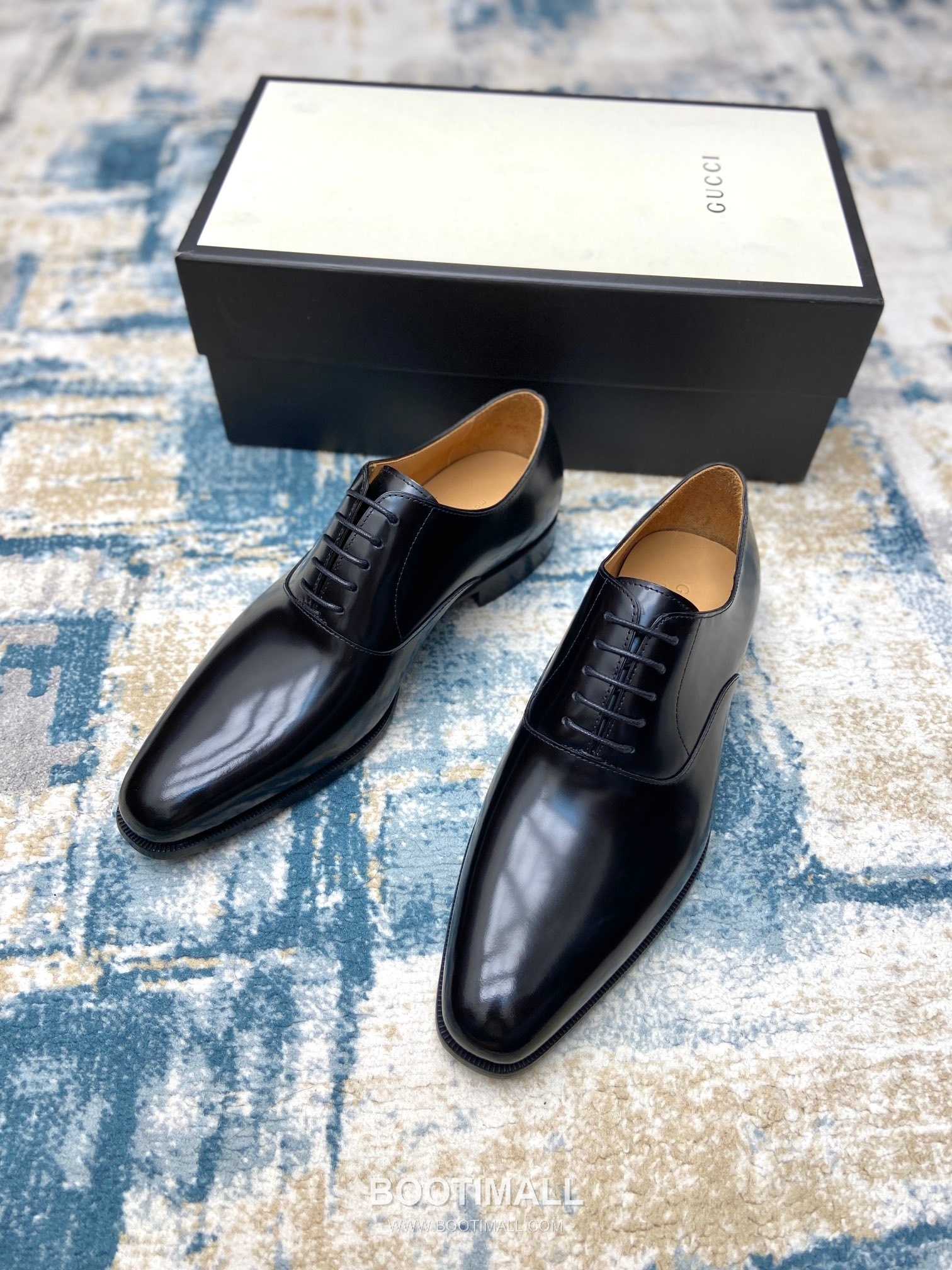 Gucci Classic Calfskin Derby Calfskin Leather Black Dress Shoes 구찌 클래식 카프스킨 더비 카프스킨 레더 블랙 드레스 슈즈 5
