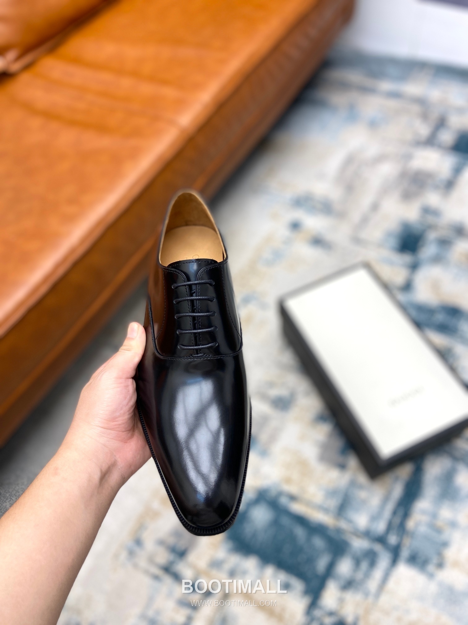 Gucci Classic Calfskin Derby Calfskin Leather Black Dress Shoes 구찌 클래식 카프스킨 더비 카프스킨 레더 블랙 드레스 슈즈 7