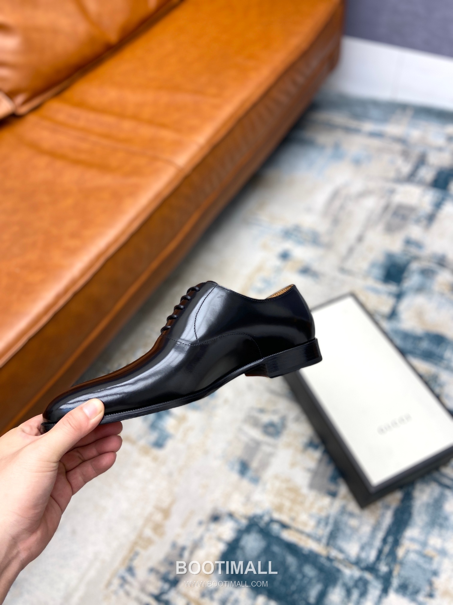 Gucci Classic Calfskin Derby Calfskin Leather Black Dress Shoes 구찌 클래식 카프스킨 더비 카프스킨 레더 블랙 드레스 슈즈 8