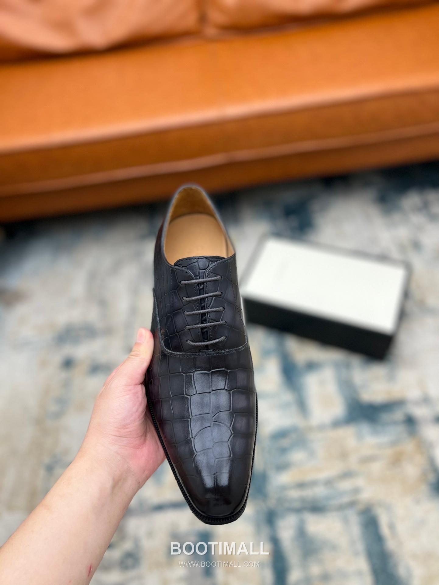 Gucci Hand-Polished Calfskin Derby Calfskin Leather Black Dress Shoes 구찌 핸드폴리시드 카프스킨 더비 카프스킨 레더 블랙 드레스 슈즈 7