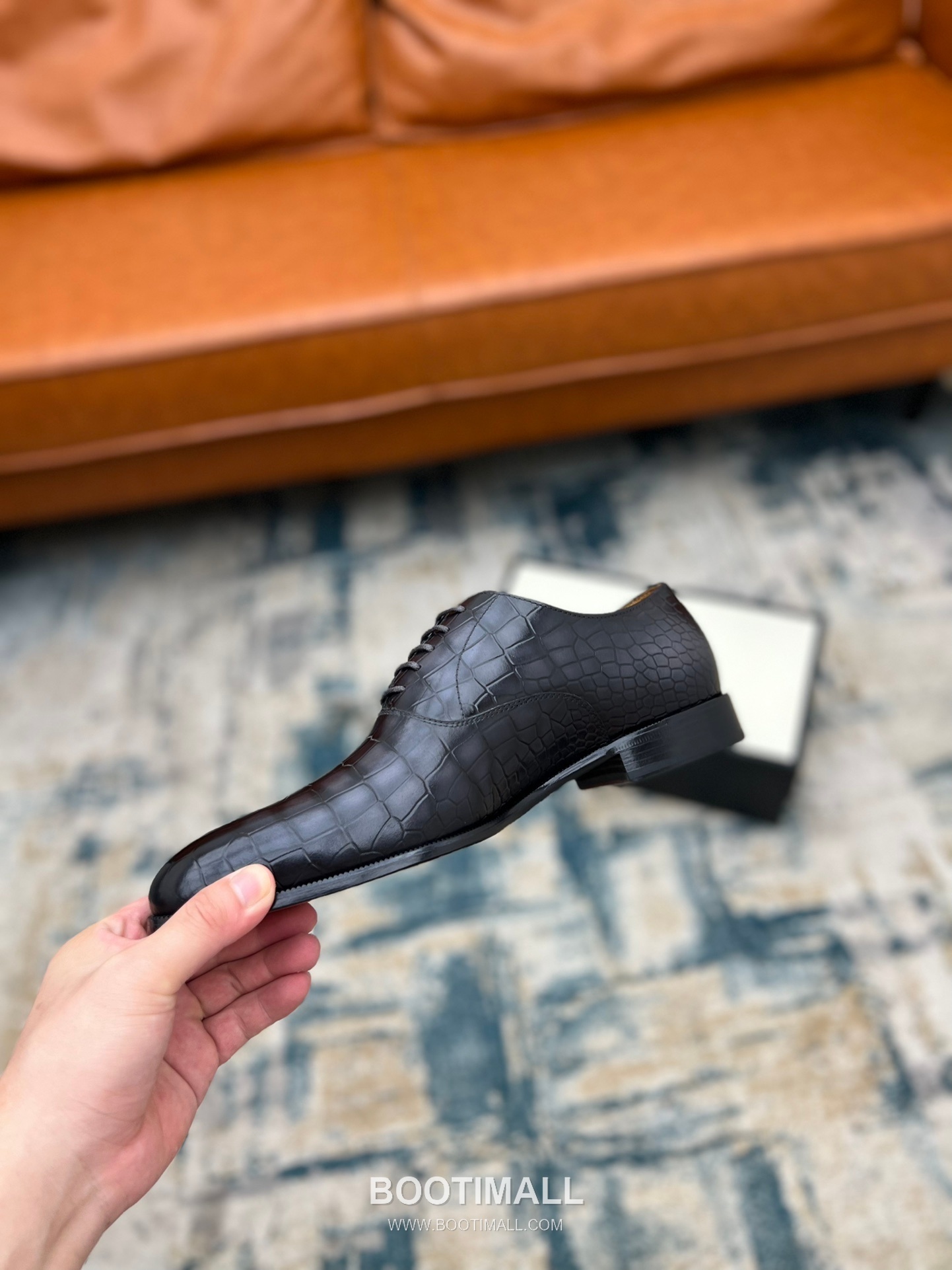 Gucci Hand-Polished Calfskin Derby Calfskin Leather Black Dress Shoes 구찌 핸드폴리시드 카프스킨 더비 카프스킨 레더 블랙 드레스 슈즈 8