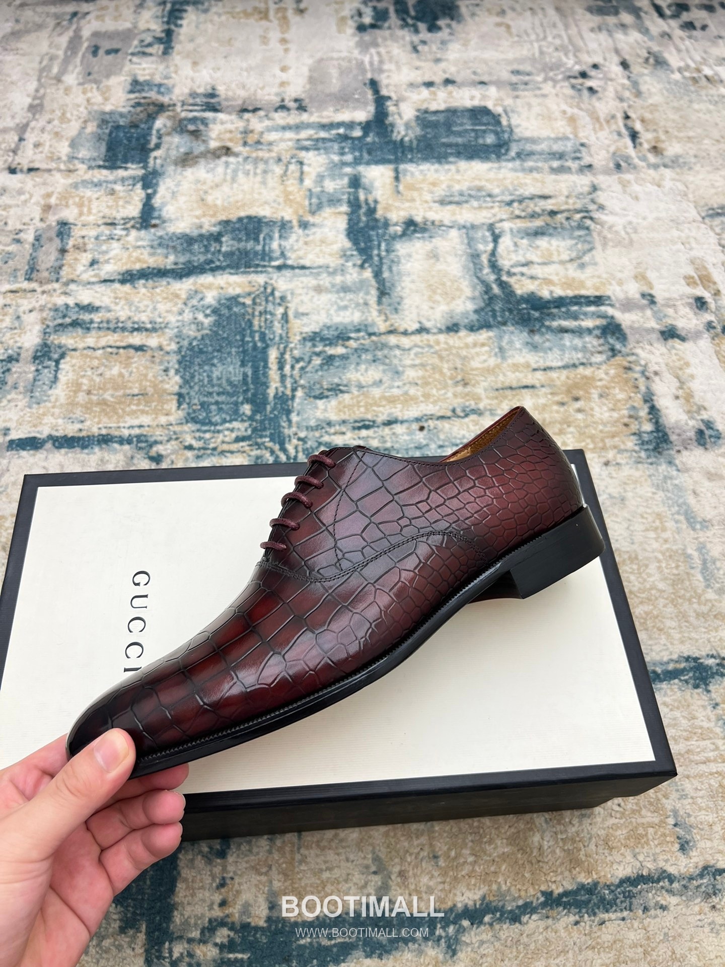 Gucci Hand-Polished Calfskin Derby Calfskin Leather Black Dress Shoes 구찌 핸드폴리시드 카프스킨 더비 카프스킨 레더 블랙 드레스 슈즈 3