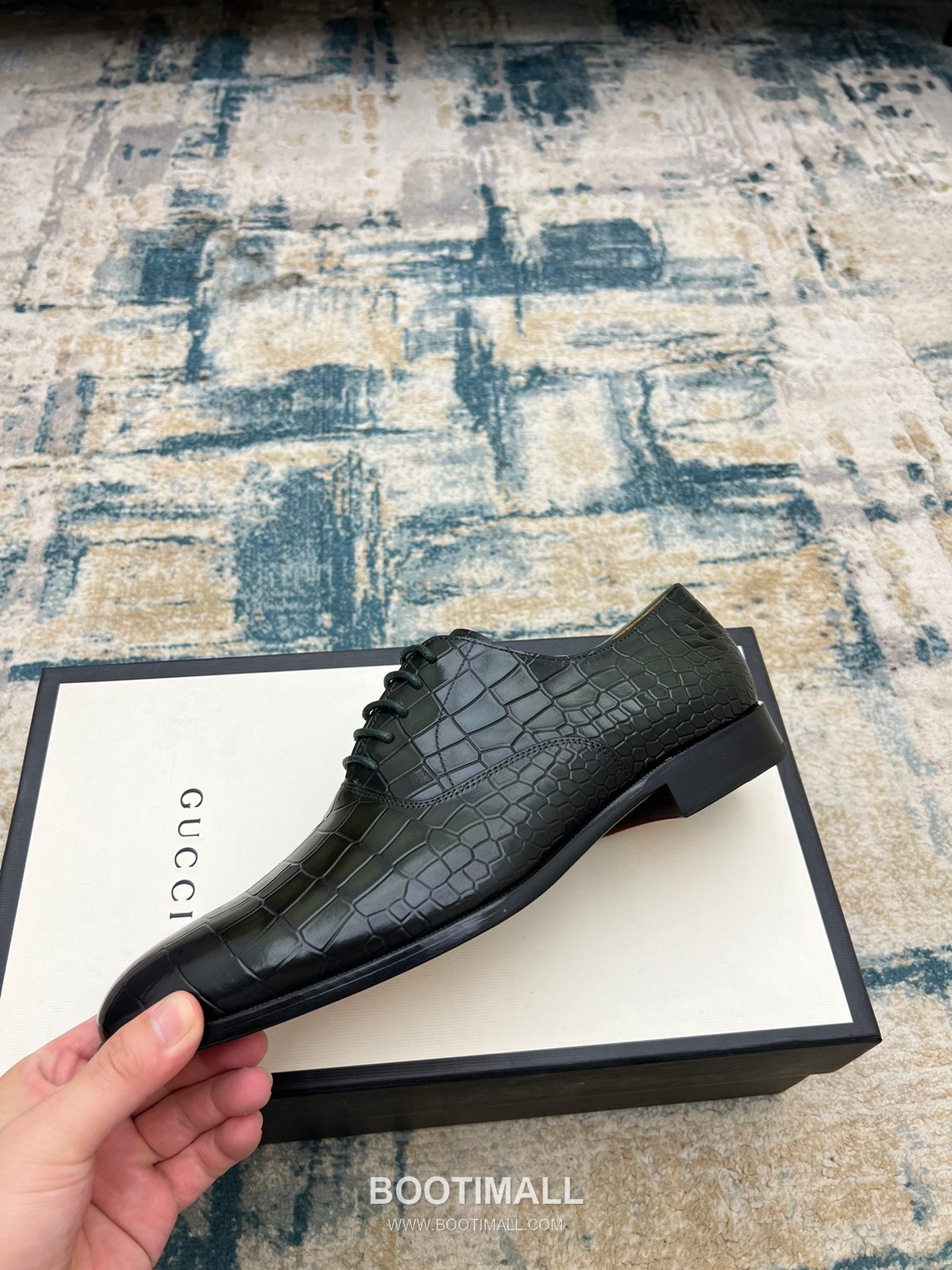 Gucci Hand-Polished Calfskin Derby Calfskin Leather Black Dress Shoes 구찌 핸드폴리시드 카프스킨 더비 카프스킨 레더 블랙 드레스 슈즈 3