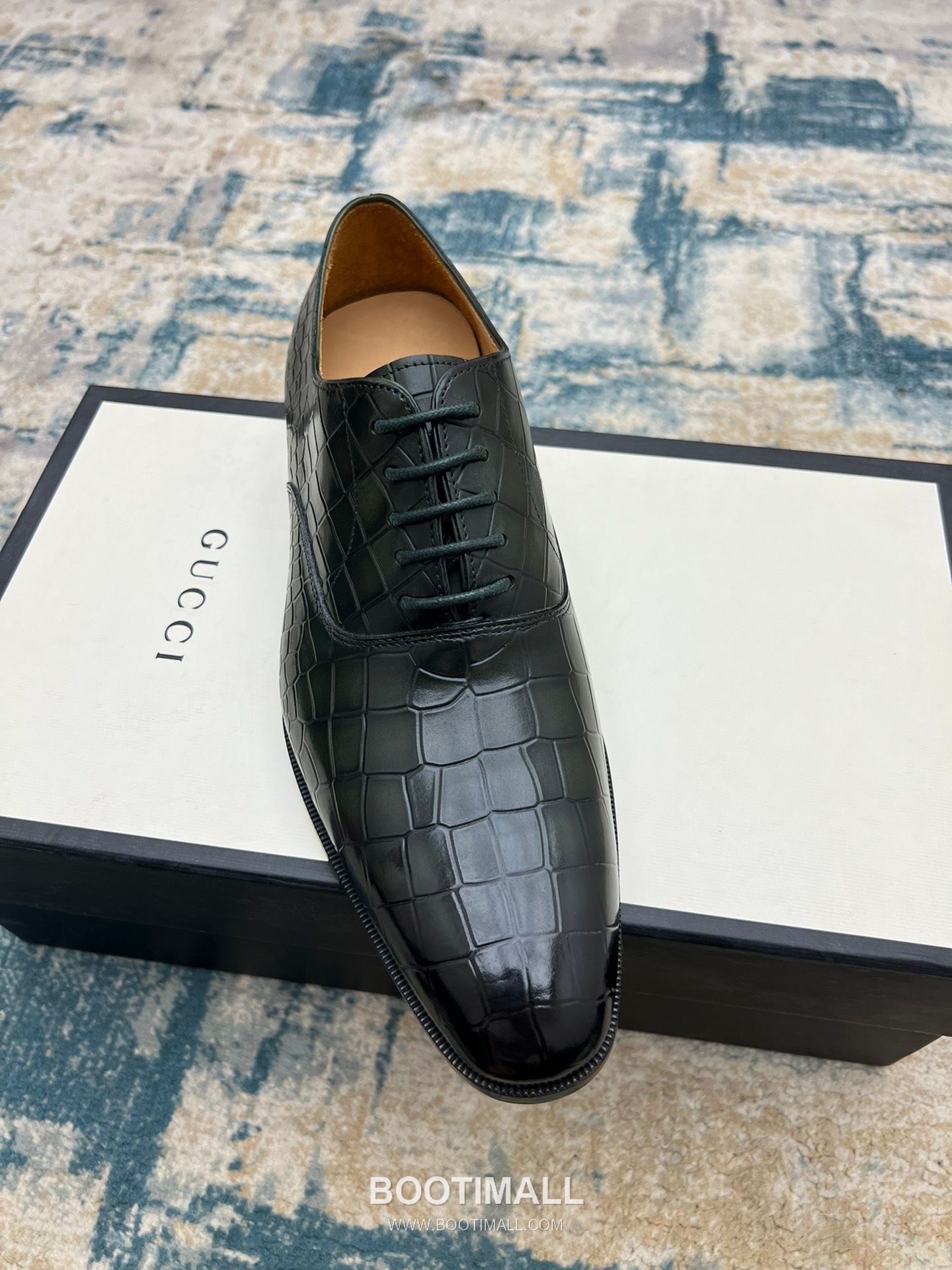 Gucci Hand-Polished Calfskin Derby Calfskin Leather Black Dress Shoes 구찌 핸드폴리시드 카프스킨 더비 카프스킨 레더 블랙 드레스 슈즈 4