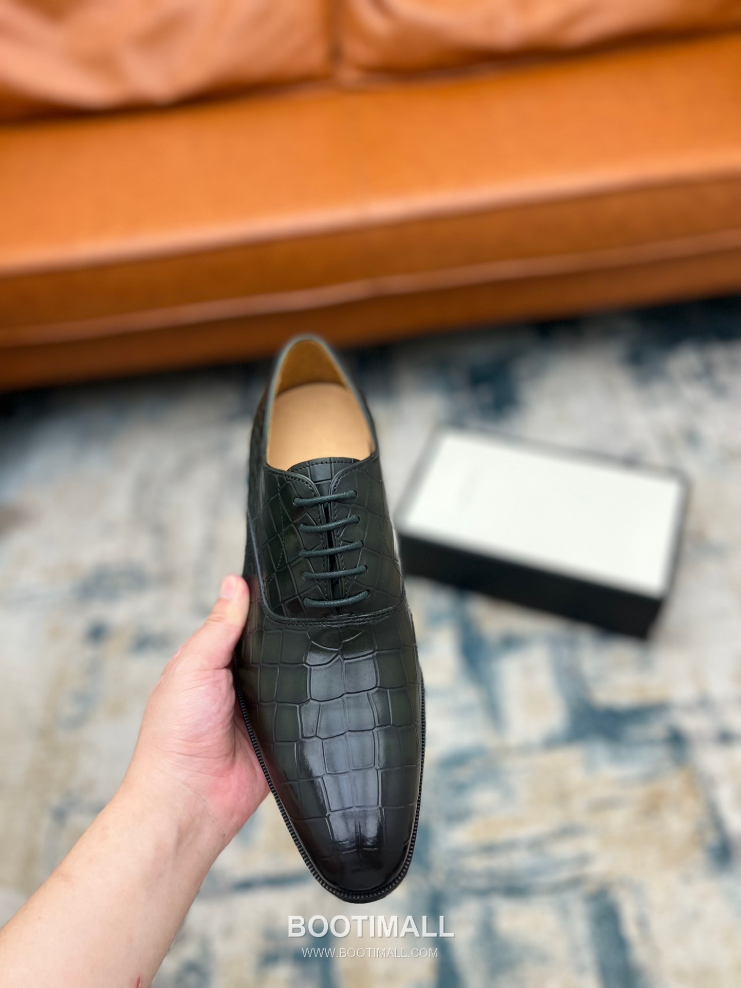 Gucci Hand-Polished Calfskin Derby Calfskin Leather Black Dress Shoes 구찌 핸드폴리시드 카프스킨 더비 카프스킨 레더 블랙 드레스 슈즈 7