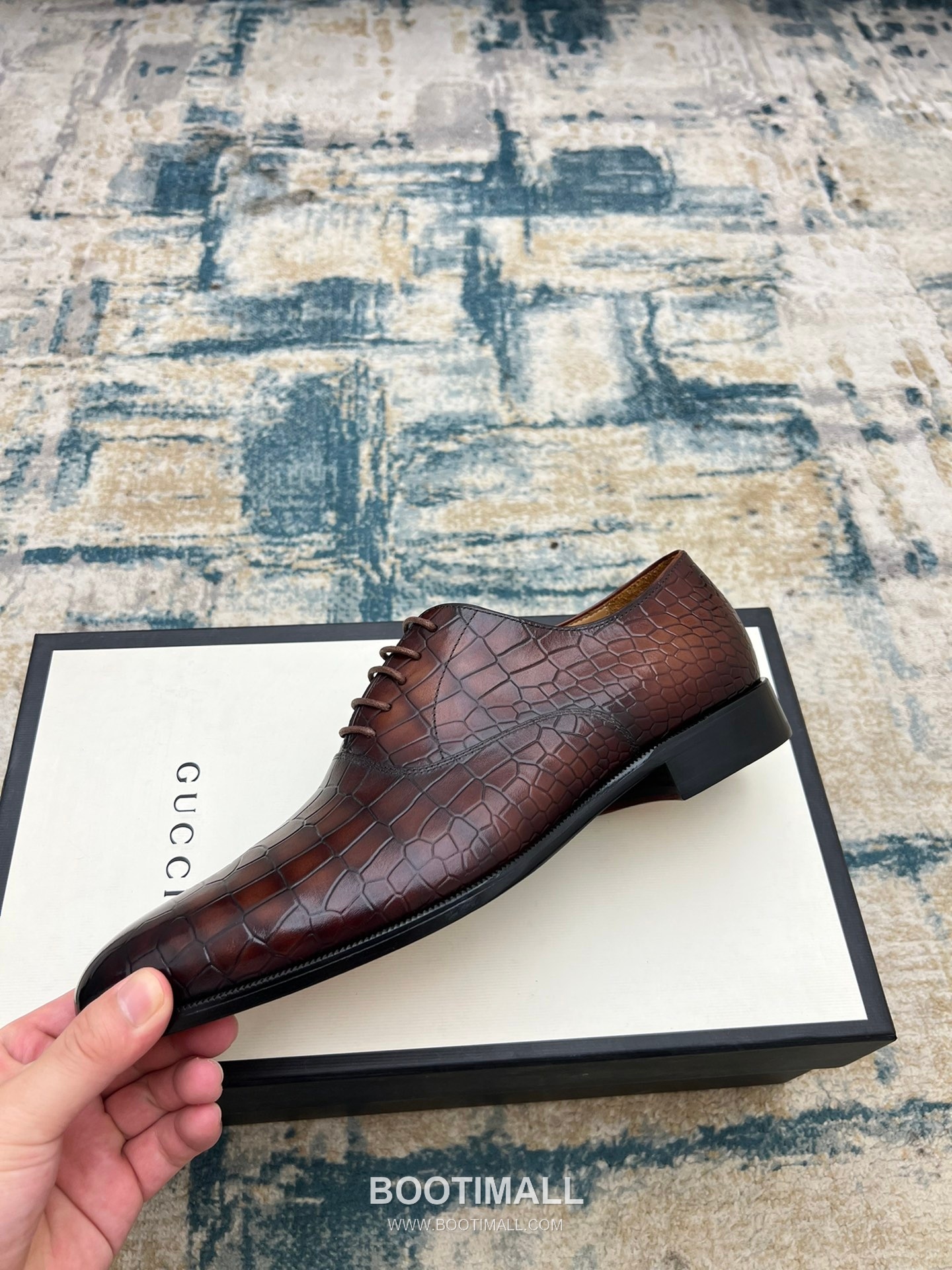 Gucci Hand-Polished Calfskin Derby Calfskin Leather Black Dress Shoes 구찌 핸드폴리시드 카프스킨 더비 카프스킨 레더 블랙 드레스 슈즈 3