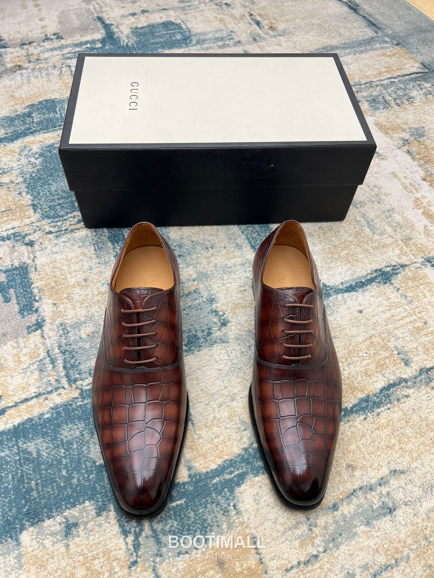 Gucci Hand-Polished Calfskin Derby Calfskin Leather Black Dress Shoes 구찌 핸드폴리시드 카프스킨 더비 카프스킨 레더 블랙 드레스 슈즈 5