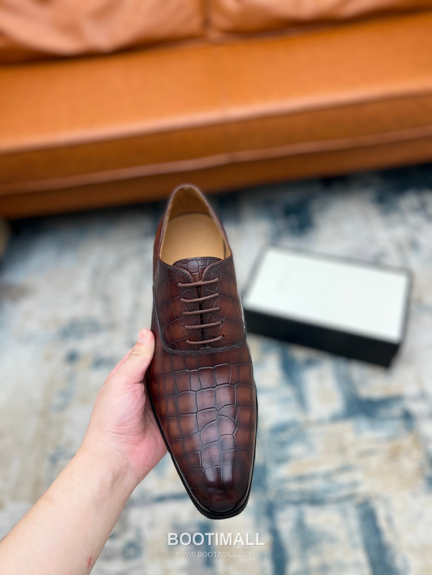 Gucci Hand-Polished Calfskin Derby Calfskin Leather Black Dress Shoes 구찌 핸드폴리시드 카프스킨 더비 카프스킨 레더 블랙 드레스 슈즈 7