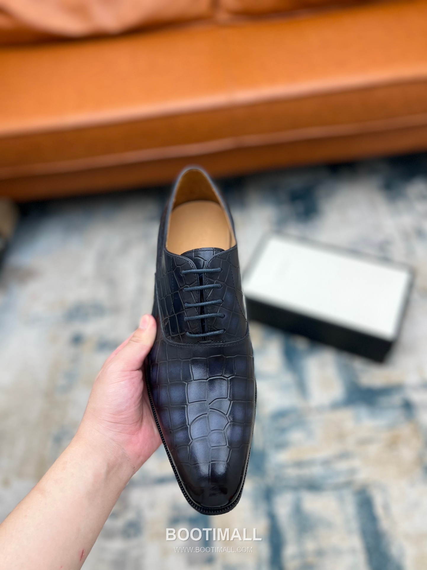 Gucci Hand-Polished Calfskin Derby Calfskin Leather Black Dress Shoes 구찌 핸드폴리시드 카프스킨 더비 카프스킨 레더 블랙 드레스 슈즈 7