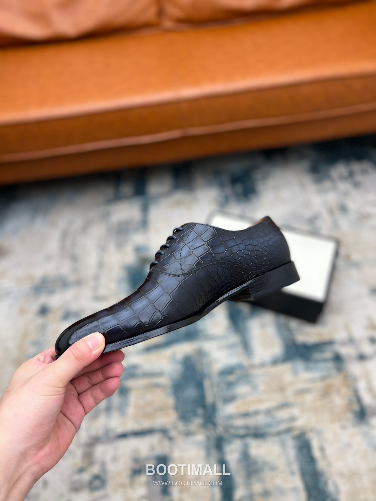 Gucci Hand-Polished Calfskin Derby Calfskin Leather Black Dress Shoes 구찌 핸드폴리시드 카프스킨 더비 카프스킨 레더 블랙 드레스 슈즈 8