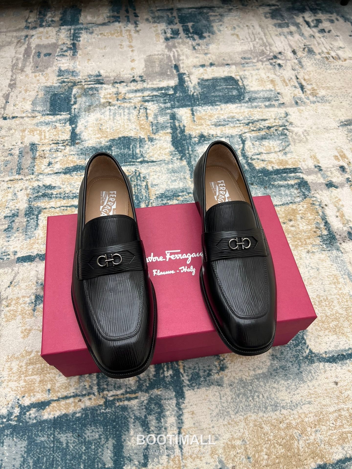 Fendi Calfskin Buckle Derby Calfskin Leather Black Dress Shoes 펜디 송아지가죽 버클 더비 송아지가죽 블랙 드레스 슈즈 1