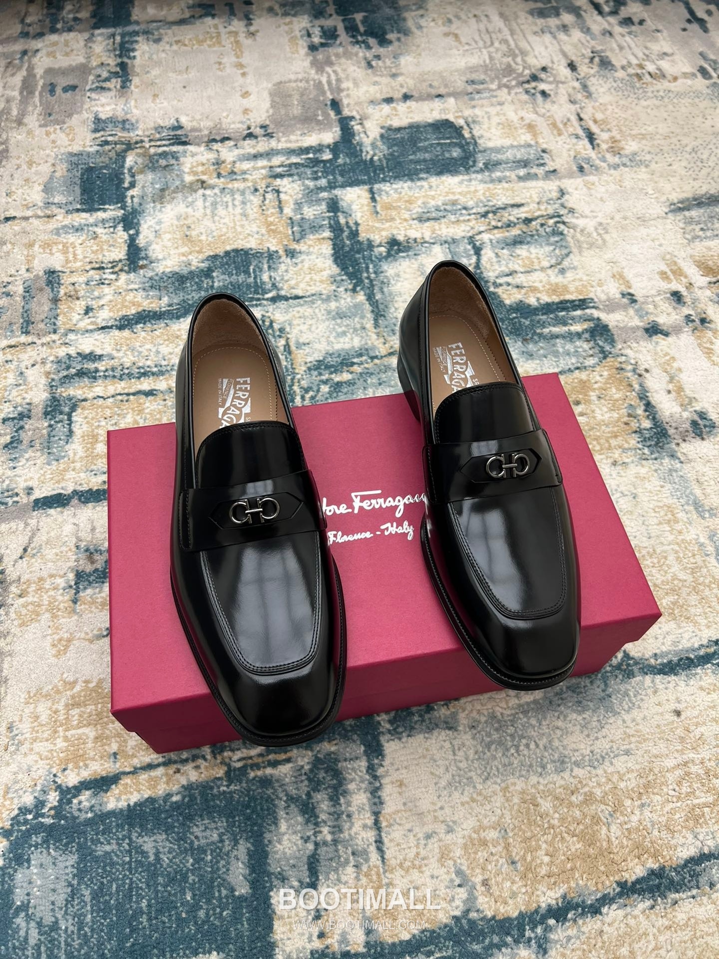 Fendi Calfskin Buckle Derby Calfskin Leather Black Dress Shoes 펜디 송아지가죽 버클 더비 송아지가죽 블랙 드레스 슈즈 1
