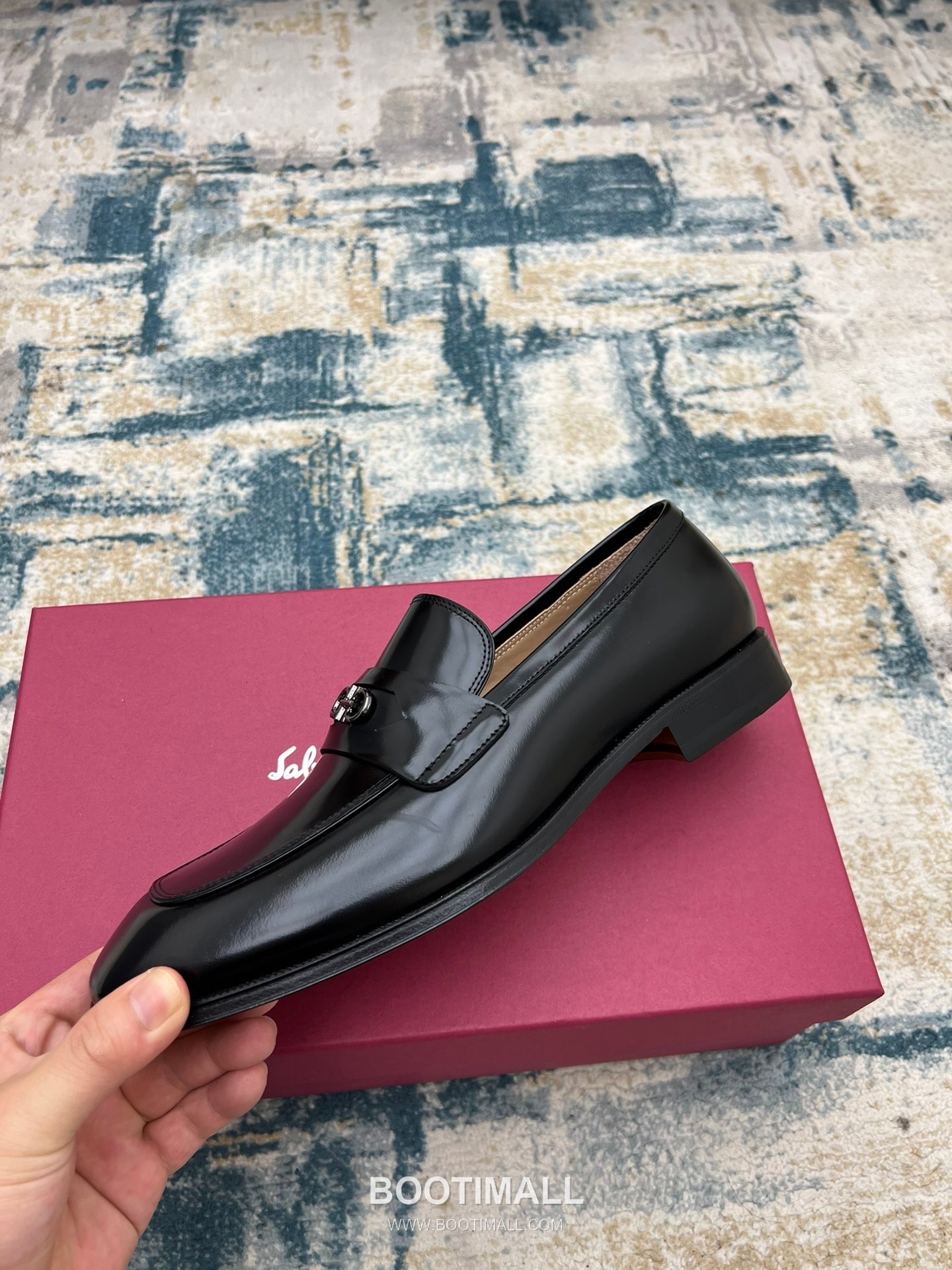 Fendi Calfskin Buckle Derby Calfskin Leather Black Dress Shoes 펜디 송아지가죽 버클 더비 송아지가죽 블랙 드레스 슈즈 3