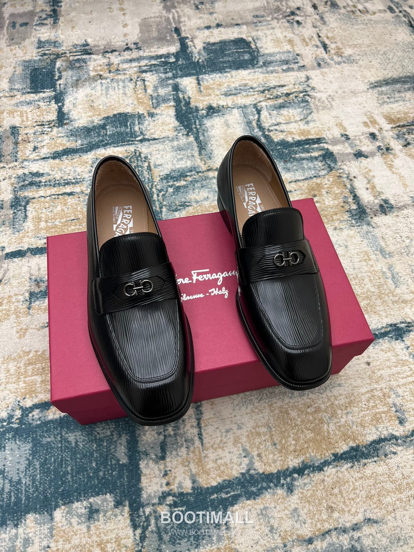 Fendi Calfskin Buckle Derby Calfskin Leather Black Dress Shoes 펜디 송아지가죽 버클 더비 송아지가죽 블랙 드레스 슈즈 1