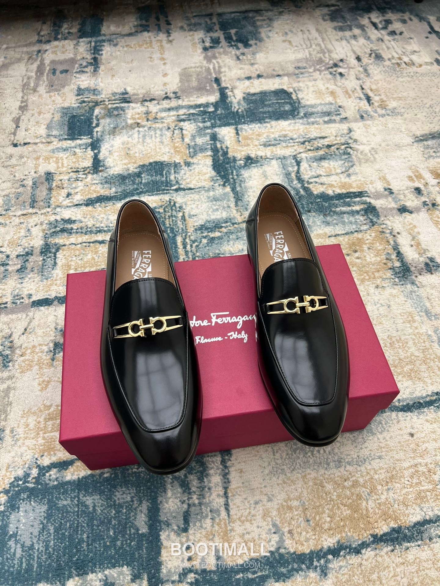 Fendi Calfskin Buckle Derby Calfskin Leather Black Dress Shoes 펜디 송아지가죽 버클 더비 송아지가죽 블랙 드레스 슈즈 1