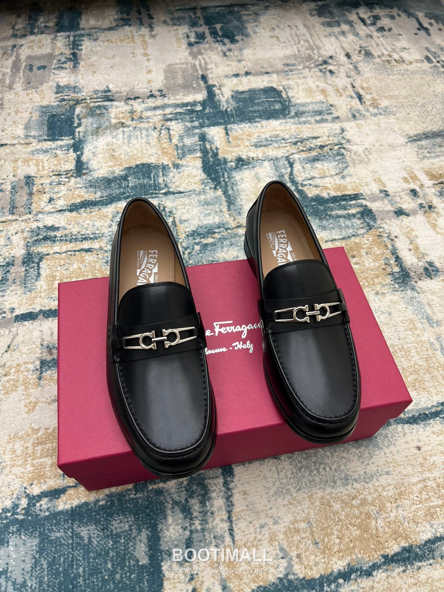 Fendi Calfskin Buckle Derby Calfskin Leather Black Dress Shoes 펜디 송아지가죽 버클 더비 송아지가죽 블랙 드레스 슈즈 1