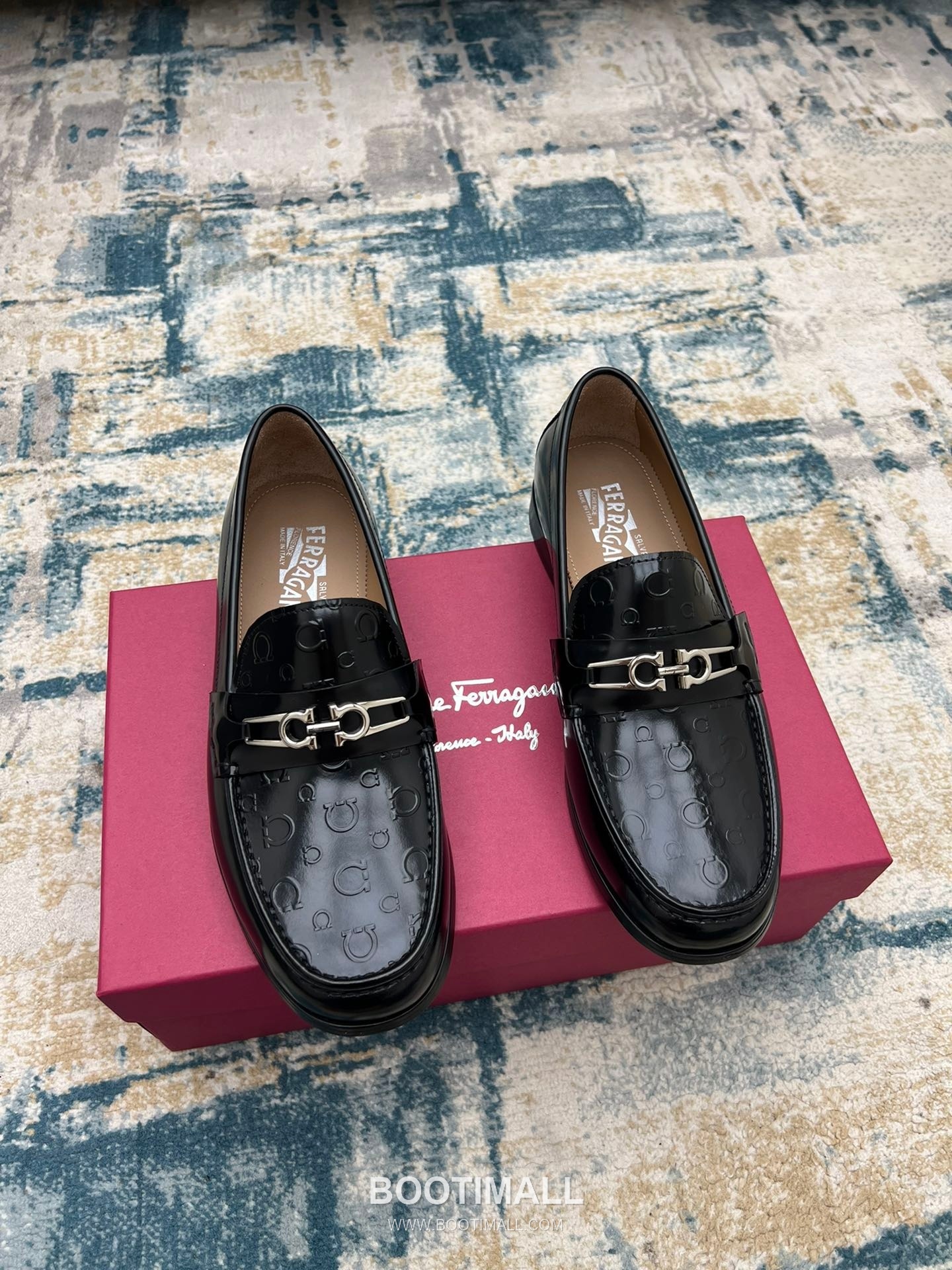 Fendi Calfskin Buckle Derby Calfskin Leather Black Dress Shoes 펜디 송아지가죽 버클 더비 송아지가죽 블랙 드레스 슈즈 1