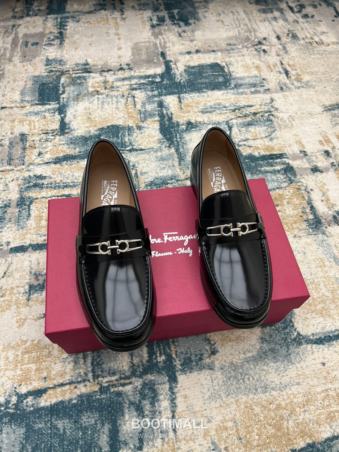 Fendi Calfskin Buckle Derby Calfskin Leather Black Dress Shoes 펜디 송아지가죽 버클 더비 송아지가죽 블랙 드레스 슈즈 1