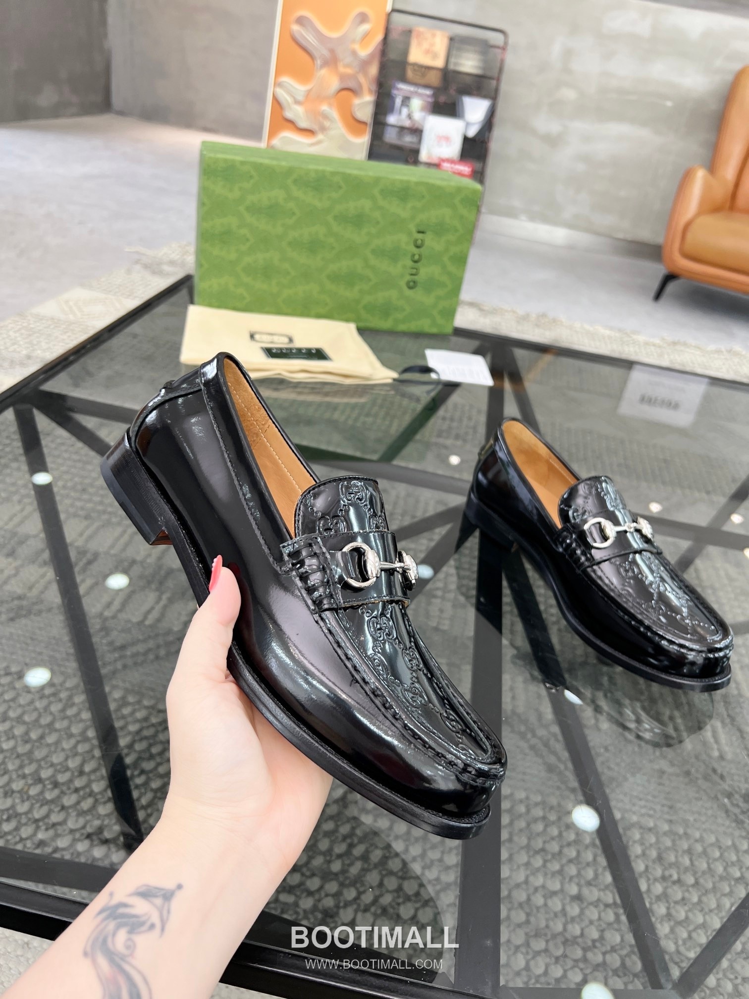Gucci Italian Calfskin Derby Calfskin Leather Black Dress Shoes 구찌 이탈리안 카프스킨 더비 카프스킨 레더 블랙 드레스 슈즈 5