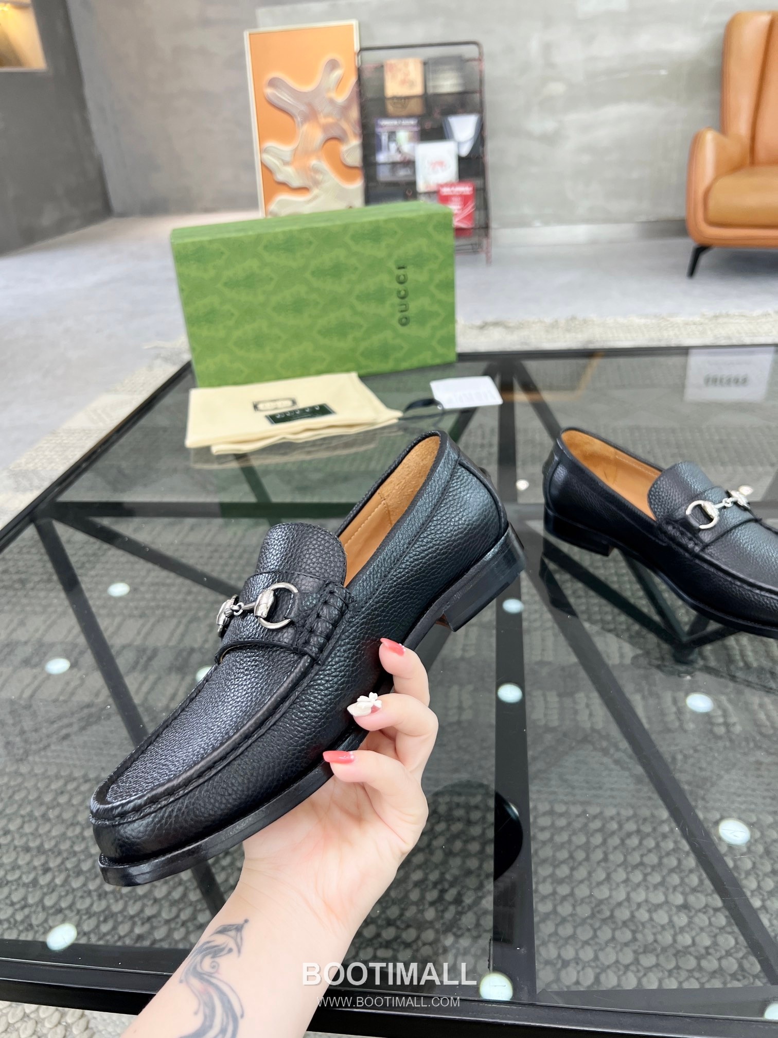 Gucci Italian Calfskin Derby Calfskin Leather Black Dress Shoes 구찌 이탈리안 카프스킨 더비 카프스킨 레더 블랙 드레스 슈즈 4