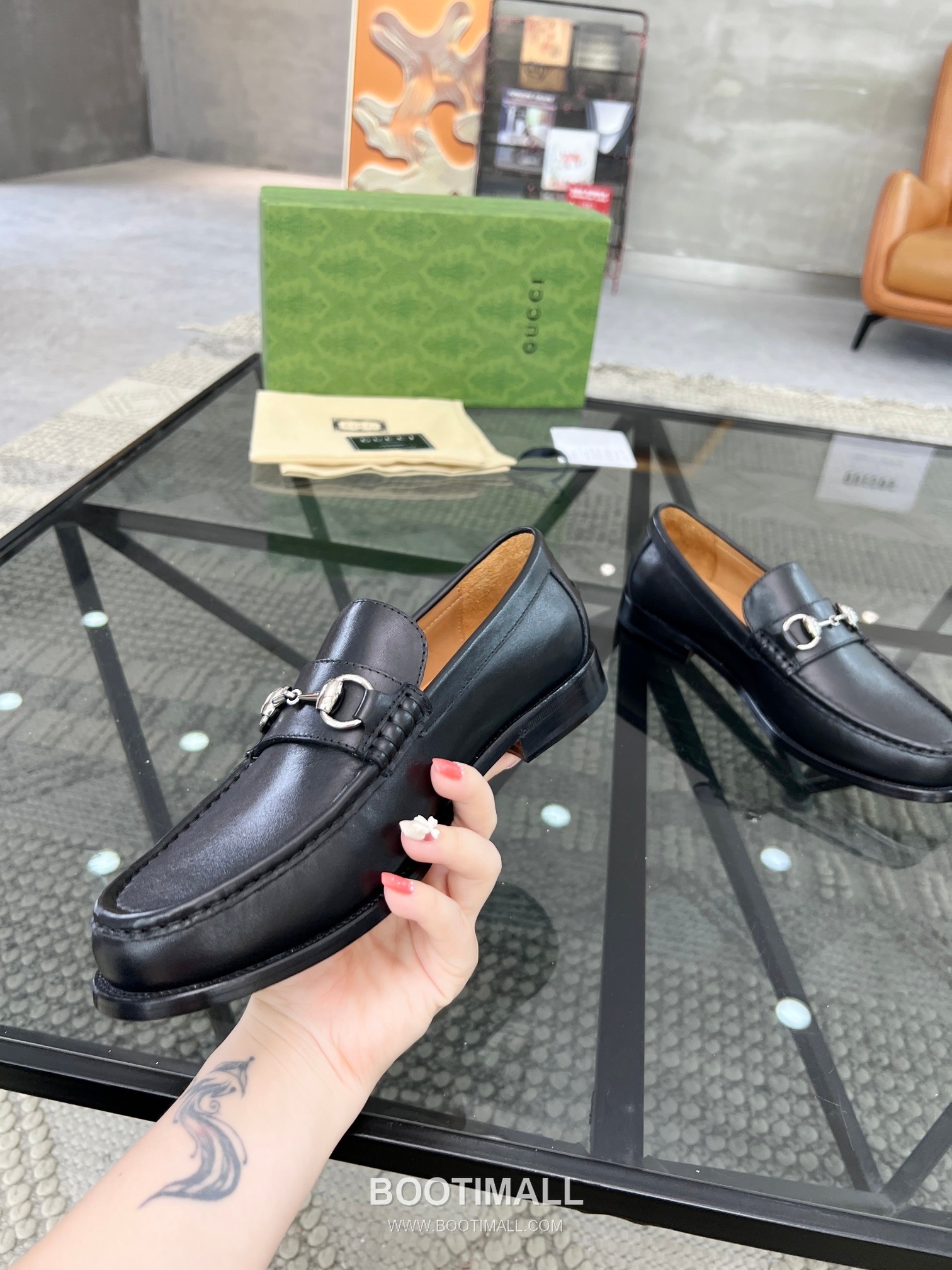 Gucci Italian Calfskin Derby Calfskin Leather Black Dress Shoes 구찌 이탈리안 카프스킨 더비 카프스킨 레더 블랙 드레스 슈즈 4