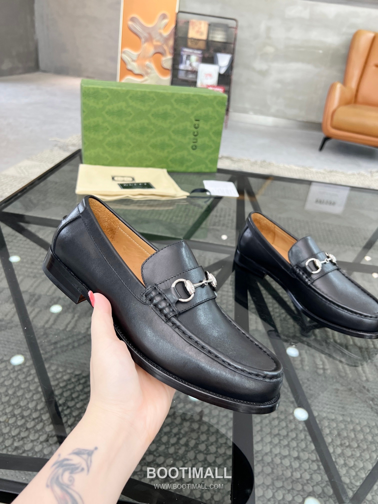 Gucci Italian Calfskin Derby Calfskin Leather Black Dress Shoes 구찌 이탈리안 카프스킨 더비 카프스킨 레더 블랙 드레스 슈즈 5