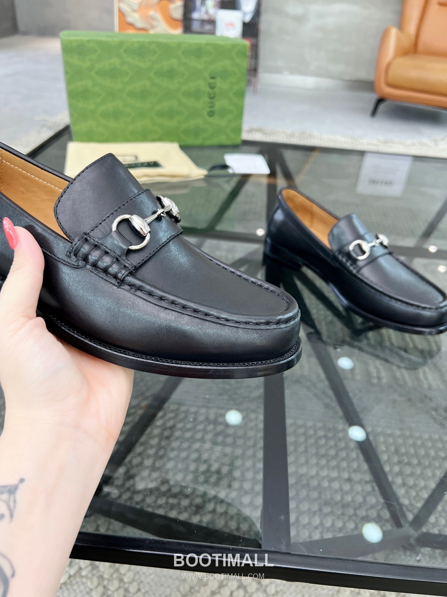 Gucci Italian Calfskin Derby Calfskin Leather Black Dress Shoes 구찌 이탈리안 카프스킨 더비 카프스킨 레더 블랙 드레스 슈즈 6