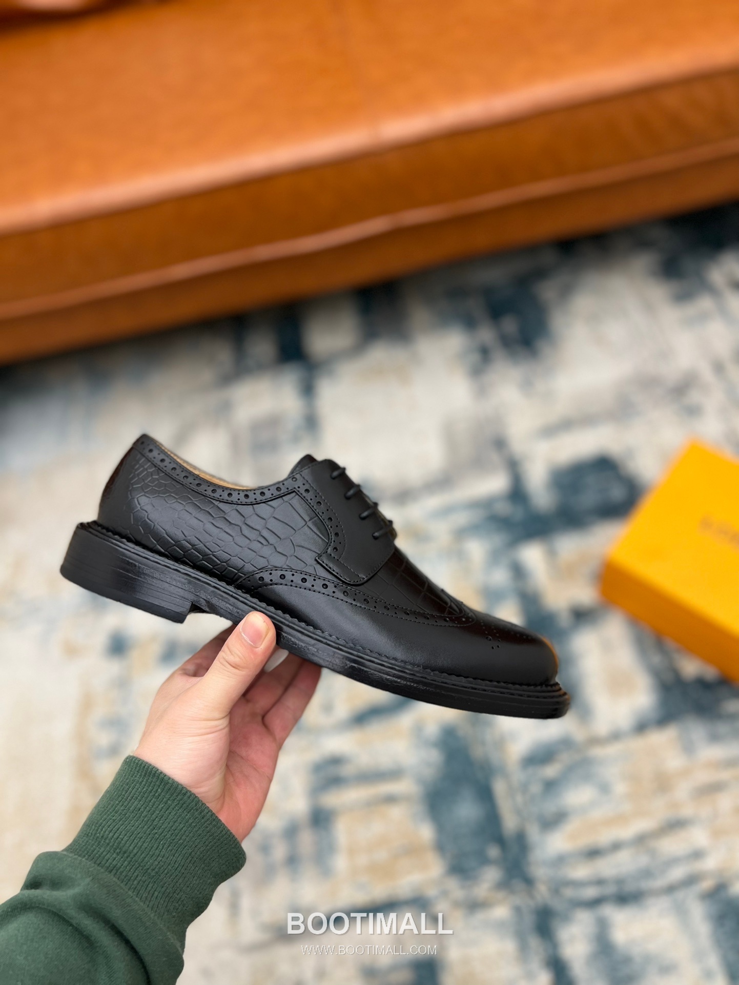 Louis Vuitton Hand-Dyed Calfskin Derby Calfskin Leather Black Dress Shoes 루이비통 핸드다이드 송아지가죽 더비 송아지가죽 블랙 드레스 슈즈 6