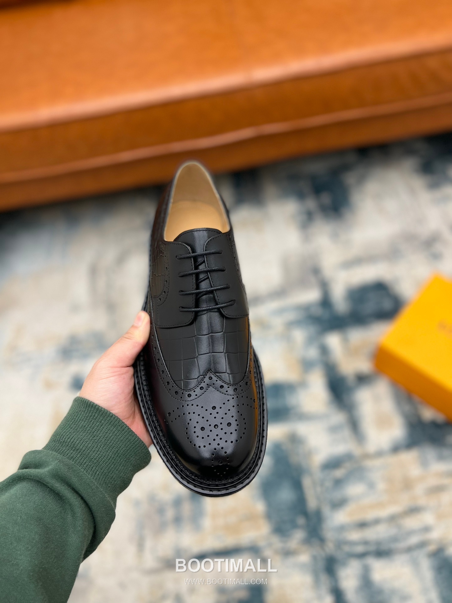 Louis Vuitton Hand-Dyed Calfskin Derby Calfskin Leather Black Dress Shoes 루이비통 핸드다이드 송아지가죽 더비 송아지가죽 블랙 드레스 슈즈 7