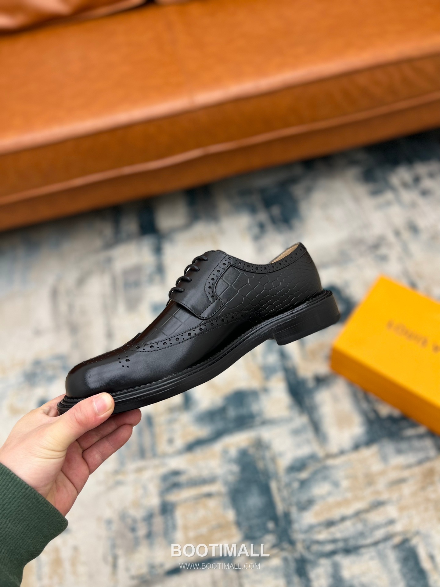 Louis Vuitton Hand-Dyed Calfskin Derby Calfskin Leather Black Dress Shoes 루이비통 핸드다이드 송아지가죽 더비 송아지가죽 블랙 드레스 슈즈 8