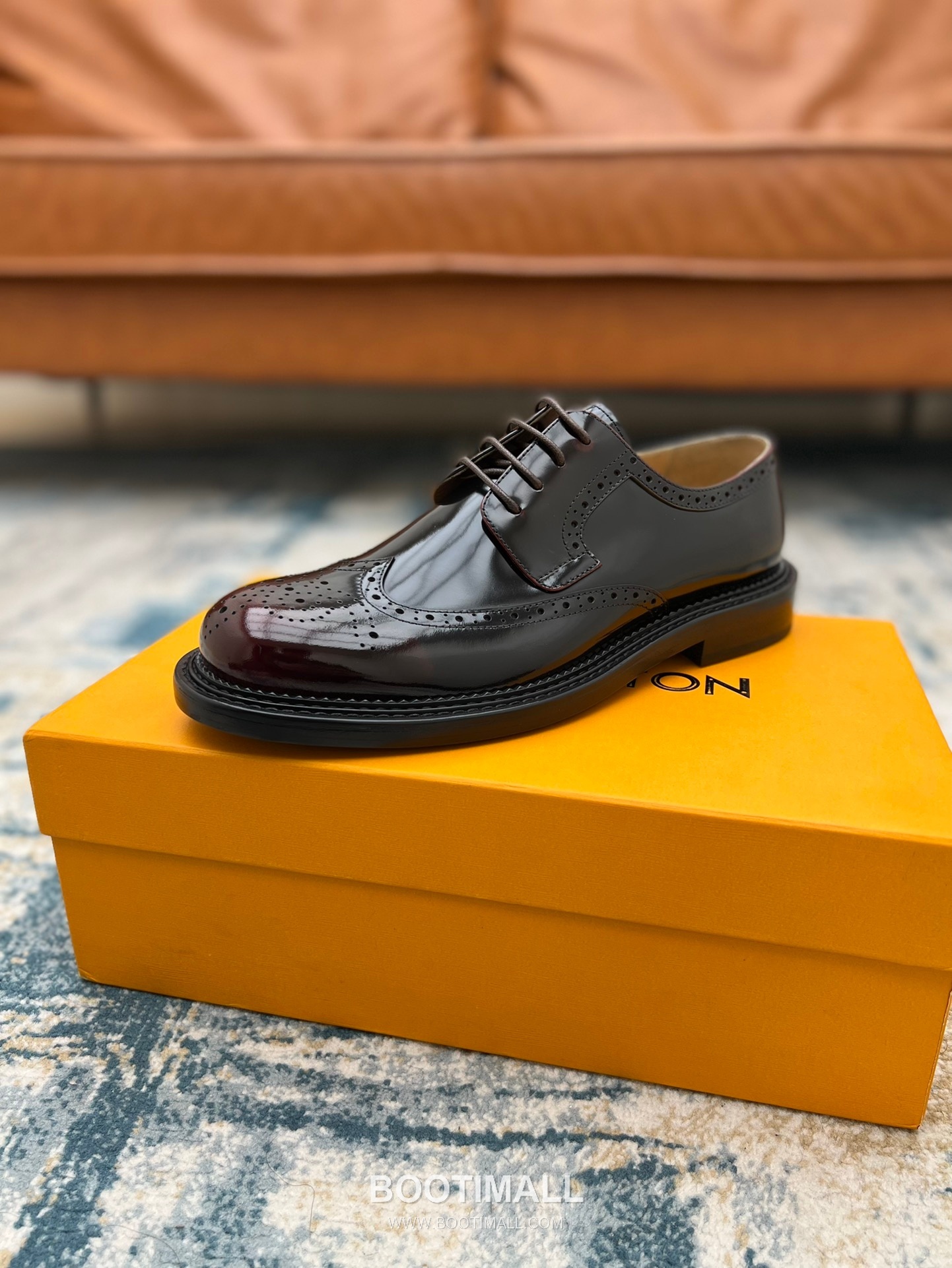 Louis Vuitton Hand-Dyed Calfskin Derby Calfskin Leather Black Dress Shoes 루이비통 핸드다이드 송아지가죽 더비 송아지가죽 블랙 드레스 슈즈 4