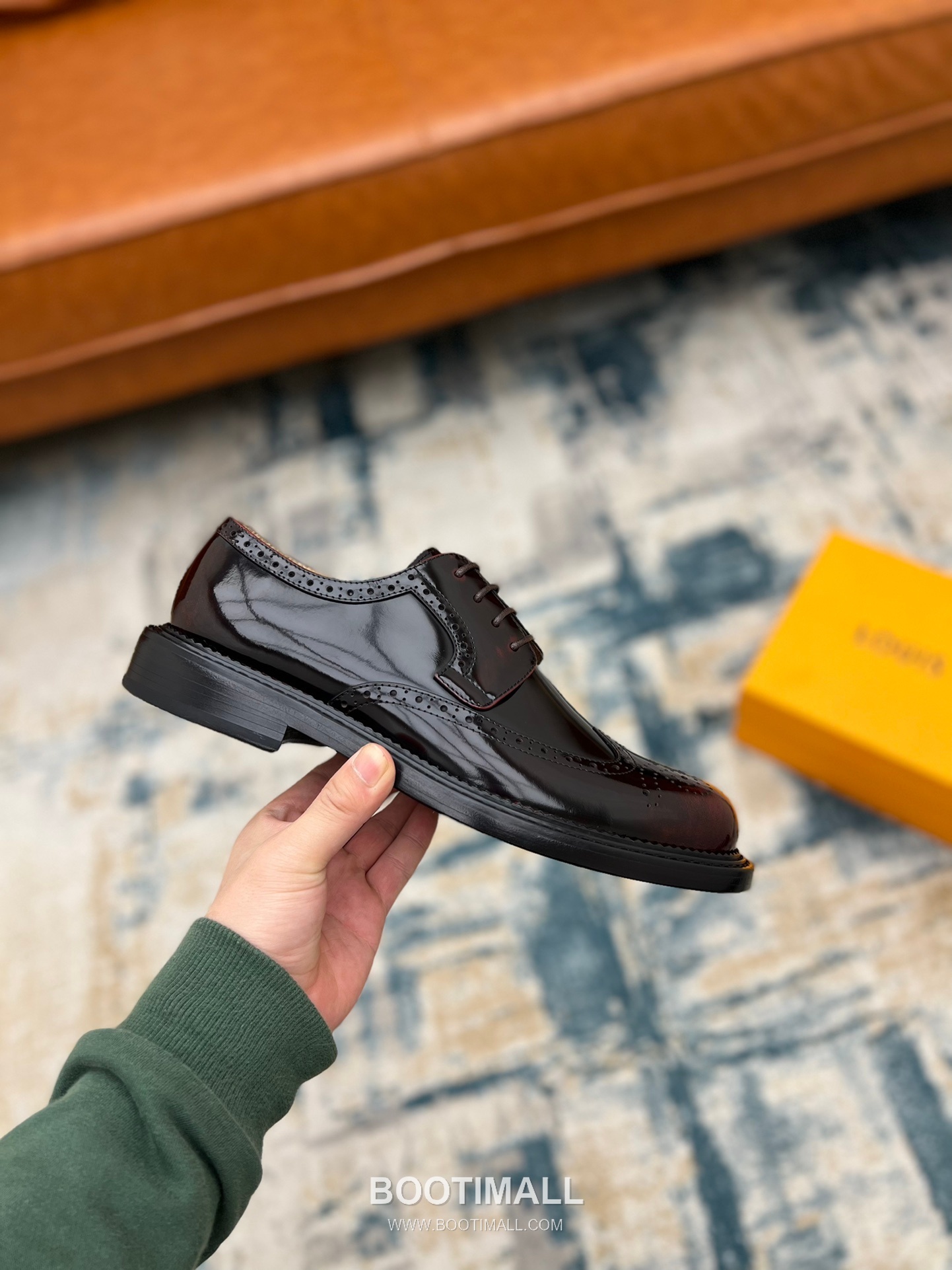 Louis Vuitton Hand-Dyed Calfskin Derby Calfskin Leather Black Dress Shoes 루이비통 핸드다이드 송아지가죽 더비 송아지가죽 블랙 드레스 슈즈 6