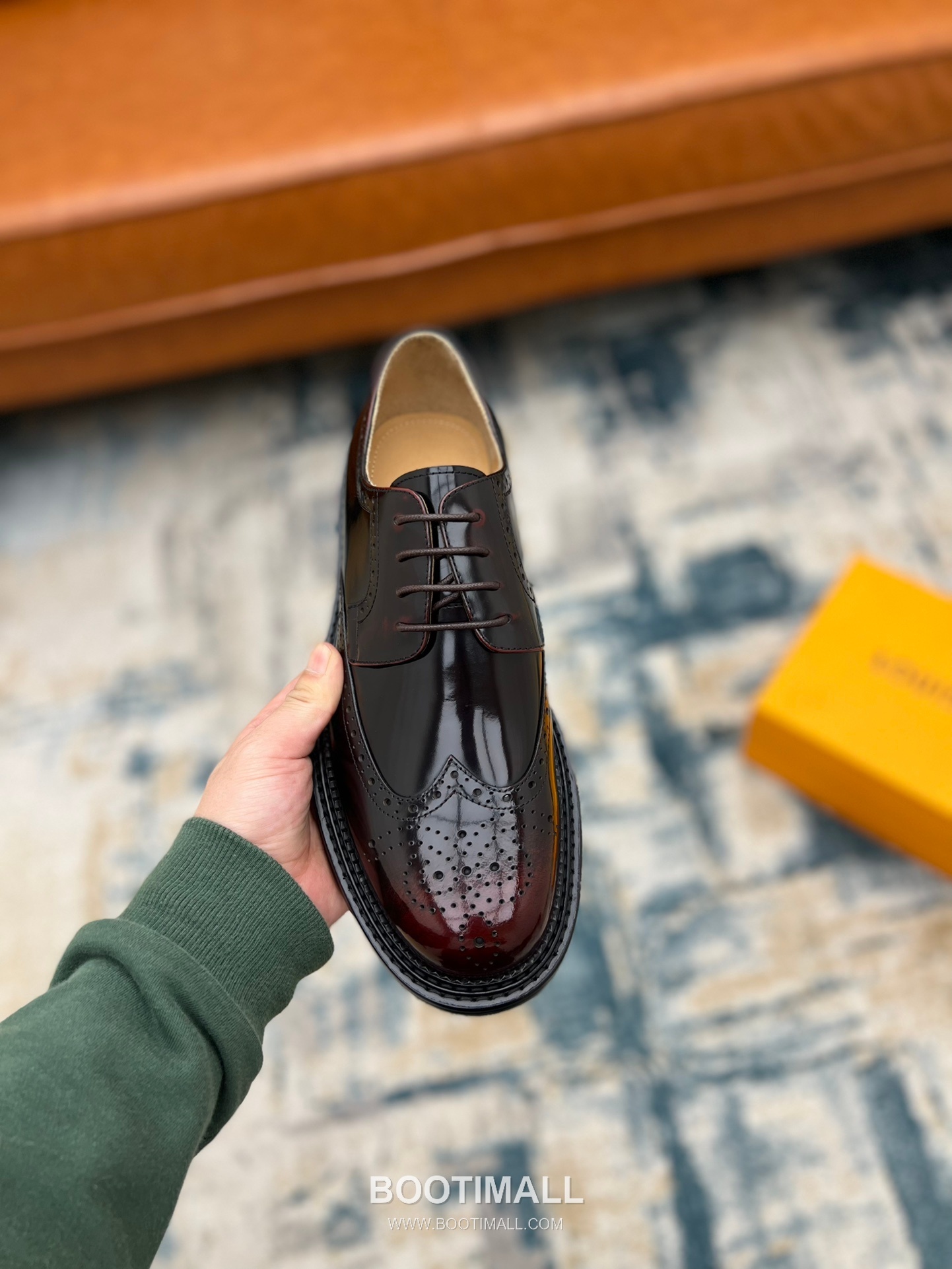 Louis Vuitton Hand-Dyed Calfskin Derby Calfskin Leather Black Dress Shoes 루이비통 핸드다이드 송아지가죽 더비 송아지가죽 블랙 드레스 슈즈 7