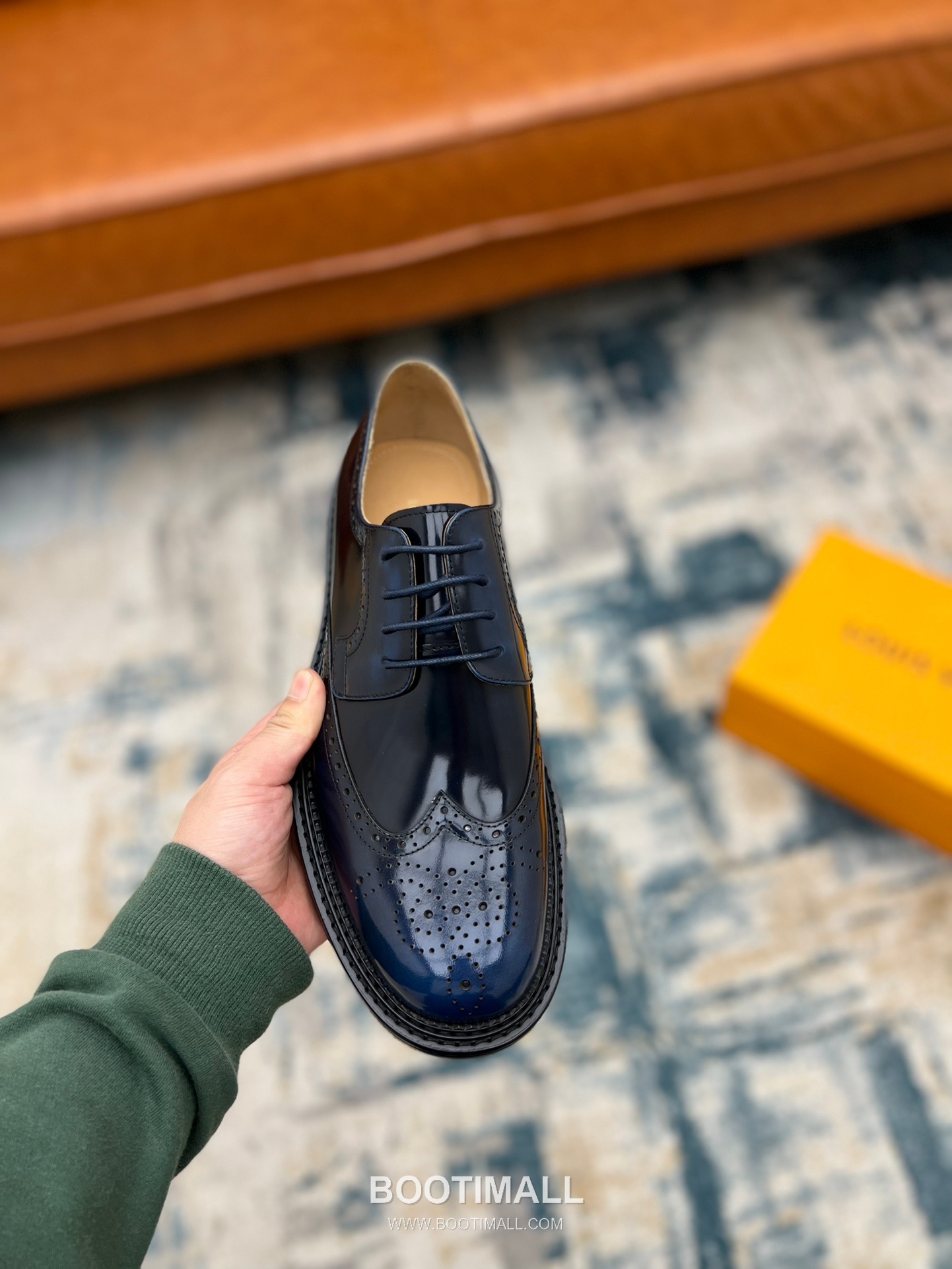 Louis Vuitton Hand-Dyed Calfskin Derby Calfskin Leather Black Dress Shoes 루이비통 핸드다이드 송아지가죽 더비 송아지가죽 블랙 드레스 슈즈 7