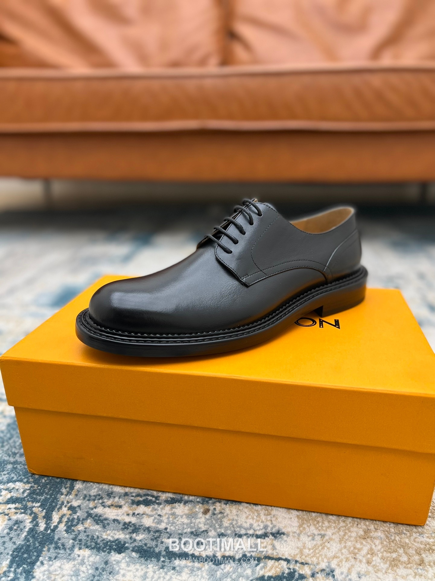 Louis Vuitton Hand-Dyed Calfskin Derby Calfskin Leather Black Dress Shoes 루이비통 핸드다이드 송아지가죽 더비 송아지가죽 블랙 드레스 슈즈 4