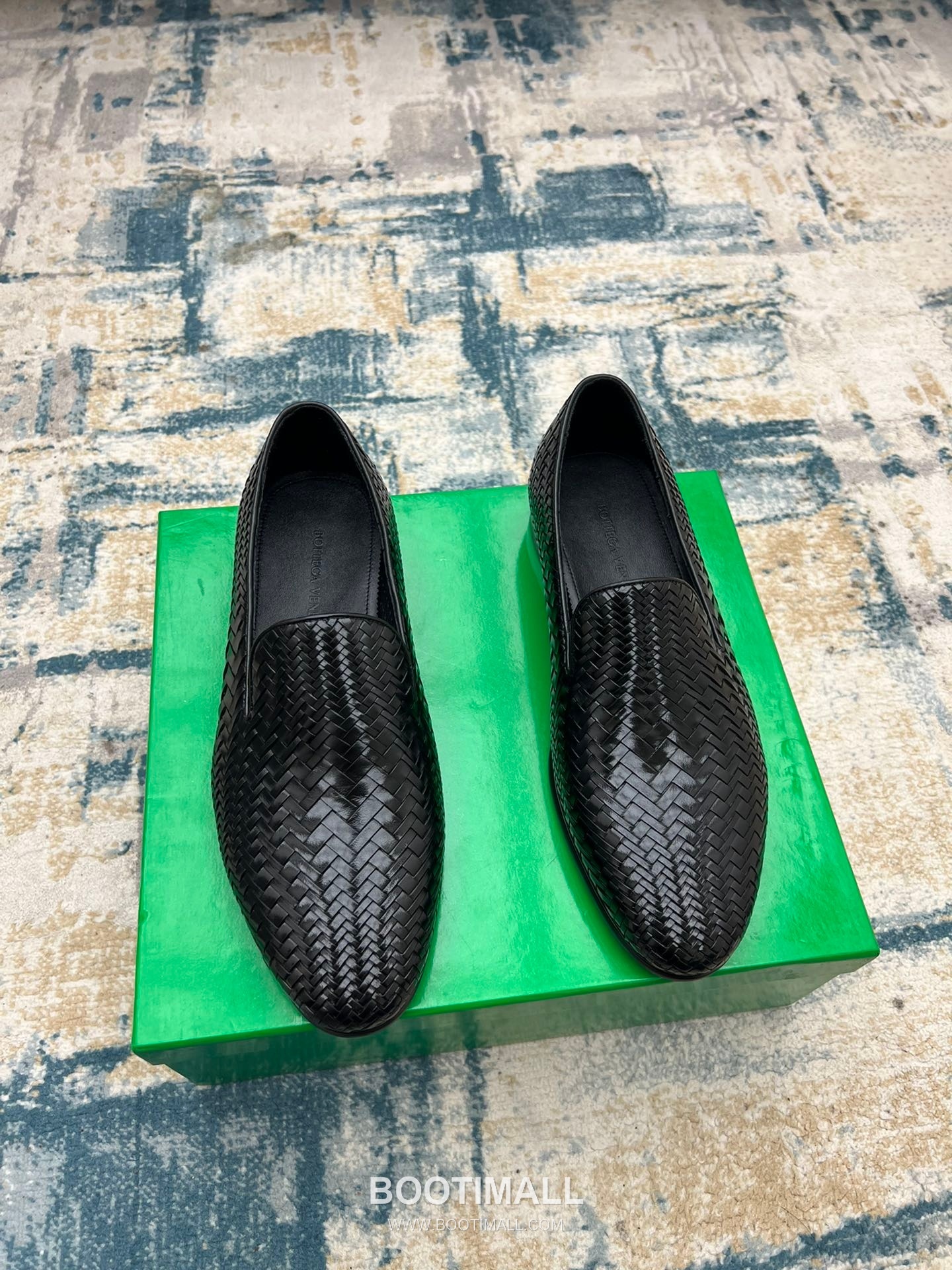 Bottega Veneta Intrecciato Calfskin Derby Calfskin Leather Black Dress Shoes 보테가 베네타 인트레치아토 송아지가죽 더비 송아지가죽 블랙 드레스 슈즈 1