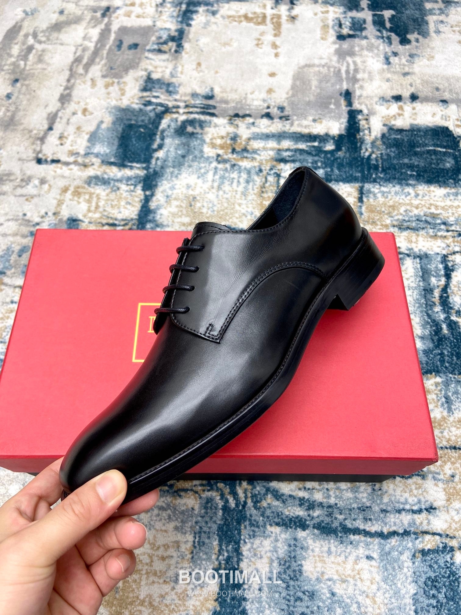 Balmain Calfskin Dress Derby Calfskin Leather Black Dress Shoes 발망 송아지가죽 드레스 더비 송아지가죽 블랙 드레스 슈즈 4