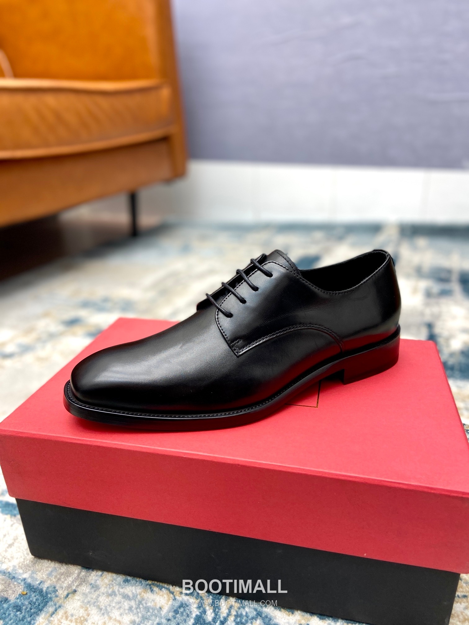 Balmain Calfskin Dress Derby Calfskin Leather Black Dress Shoes 발망 송아지가죽 드레스 더비 송아지가죽 블랙 드레스 슈즈 5