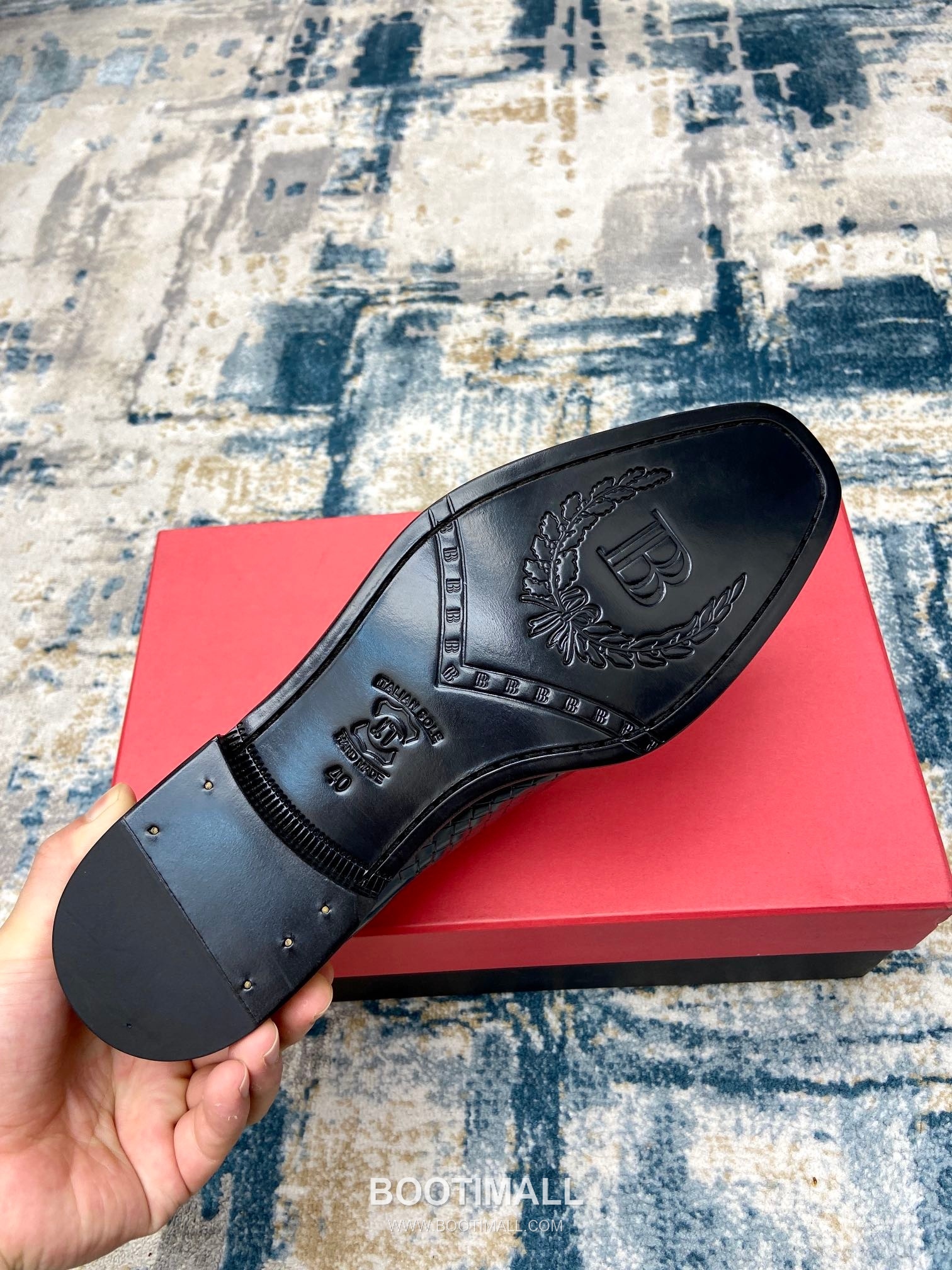 Balmain Calfskin Dress Derby Calfskin Leather Black Dress Shoes 발망 송아지가죽 드레스 더비 송아지가죽 블랙 드레스 슈즈 9