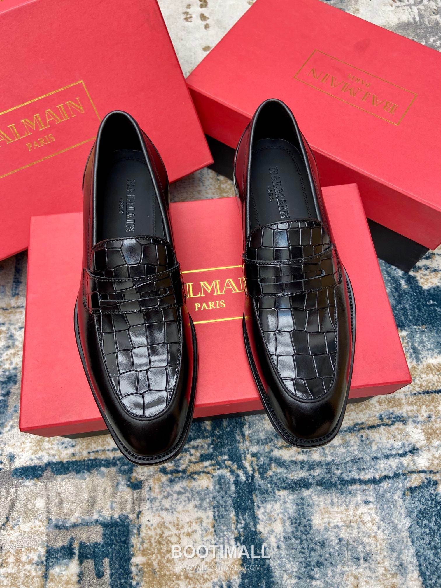 Balmain Calfskin Dress Derby Calfskin Leather Black Dress Shoes 발망 송아지가죽 드레스 더비 송아지가죽 블랙 드레스 슈즈 1